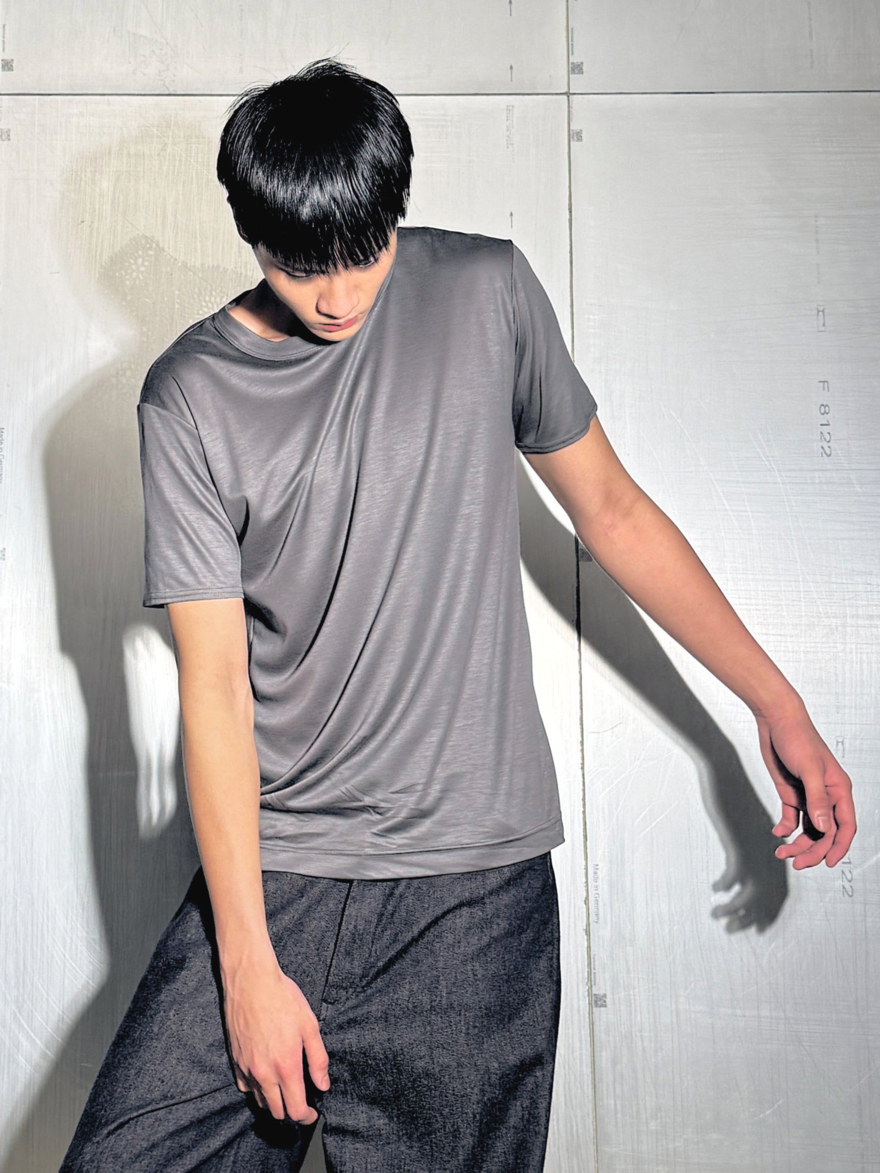 Omar Afridi / H/S Tee Grey - Road Sign
