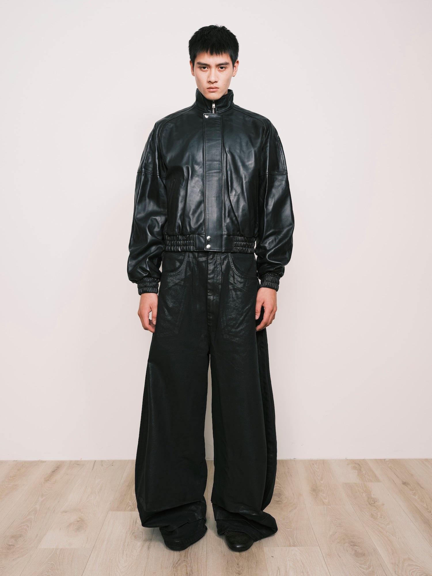 ジャケット・アウター louren volume leather blouson Starting Over ブルゾン アウター Vintage-like synthetic leather
