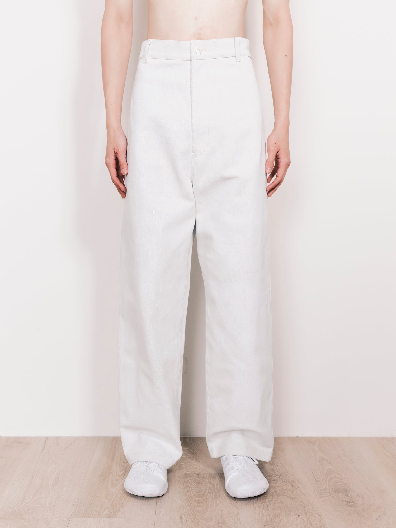 JUNYA WATANABE / Cotton Denim Foil Print Off White - Road Sign