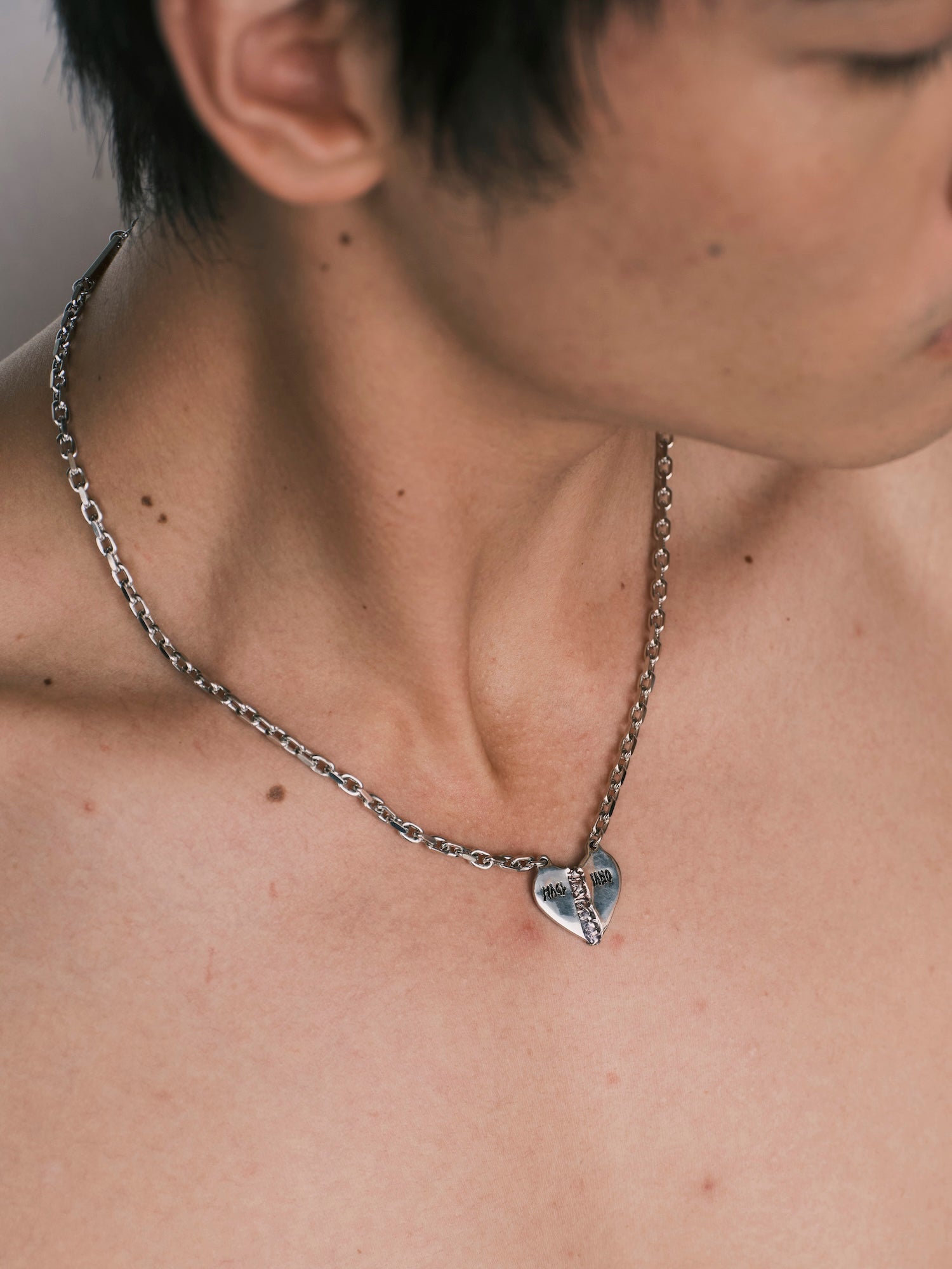 Magliano / Broken Welded Necklace 53 Silver 6107 - Road Sign