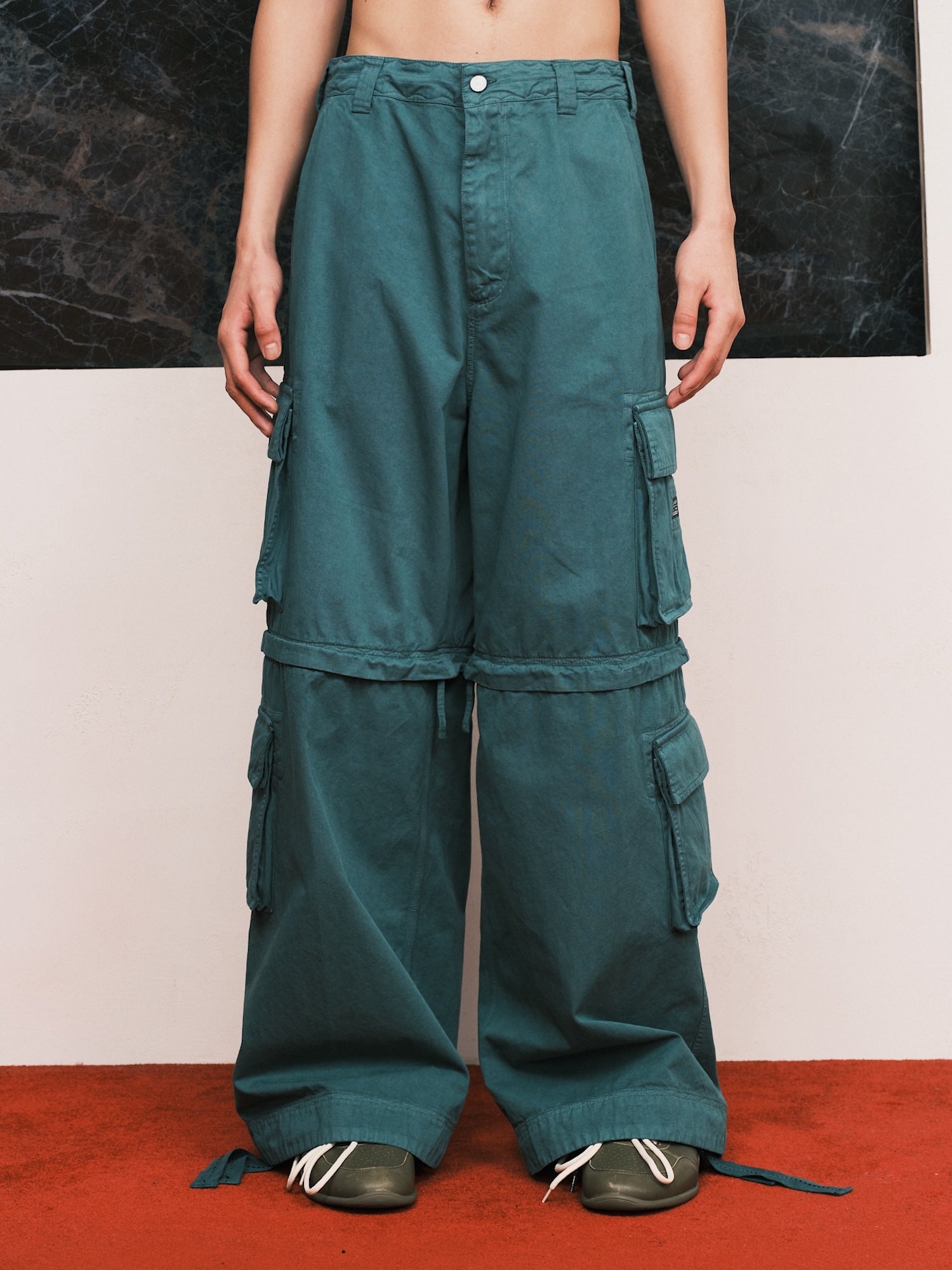 パンツ ERL UNISEX ZIP-OFF CARGO PANTS Size M ERL Zip-Off Cargo Pants Green – ESSXNYC