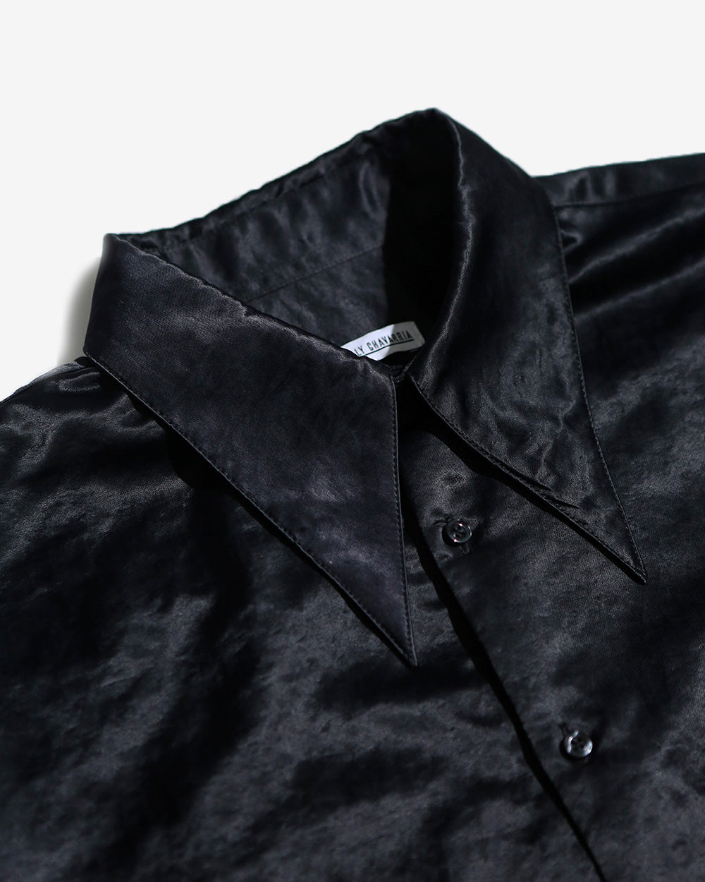 Point Collar Shirt Black