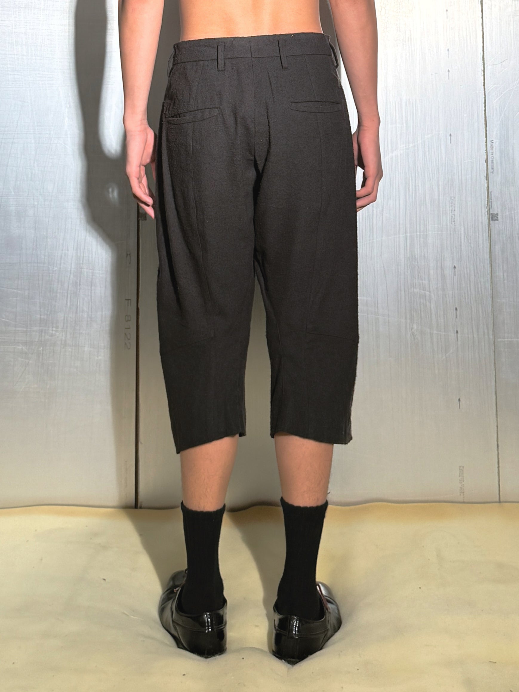 Knee Darted Flare Shorts