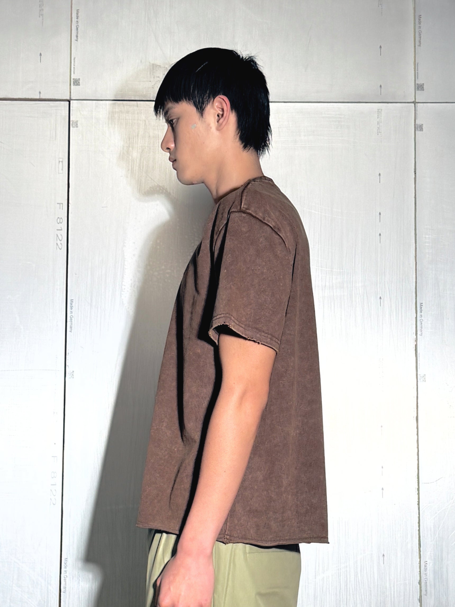 "A" Washed Basic SS Tee