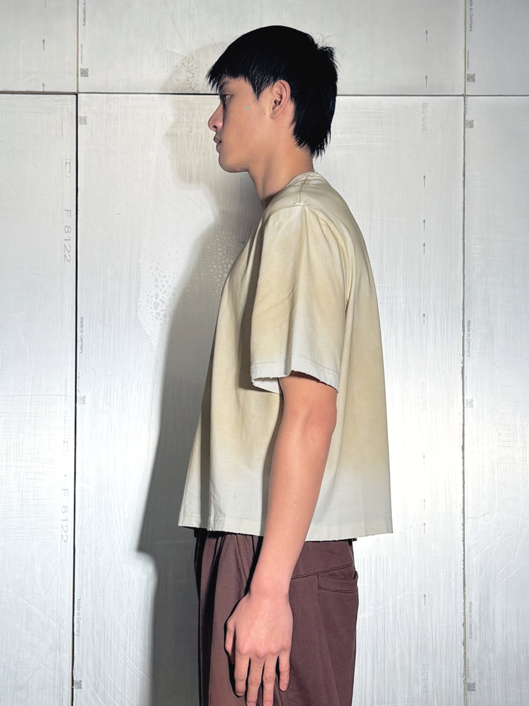 "A" Washed Cropped SS Tee
