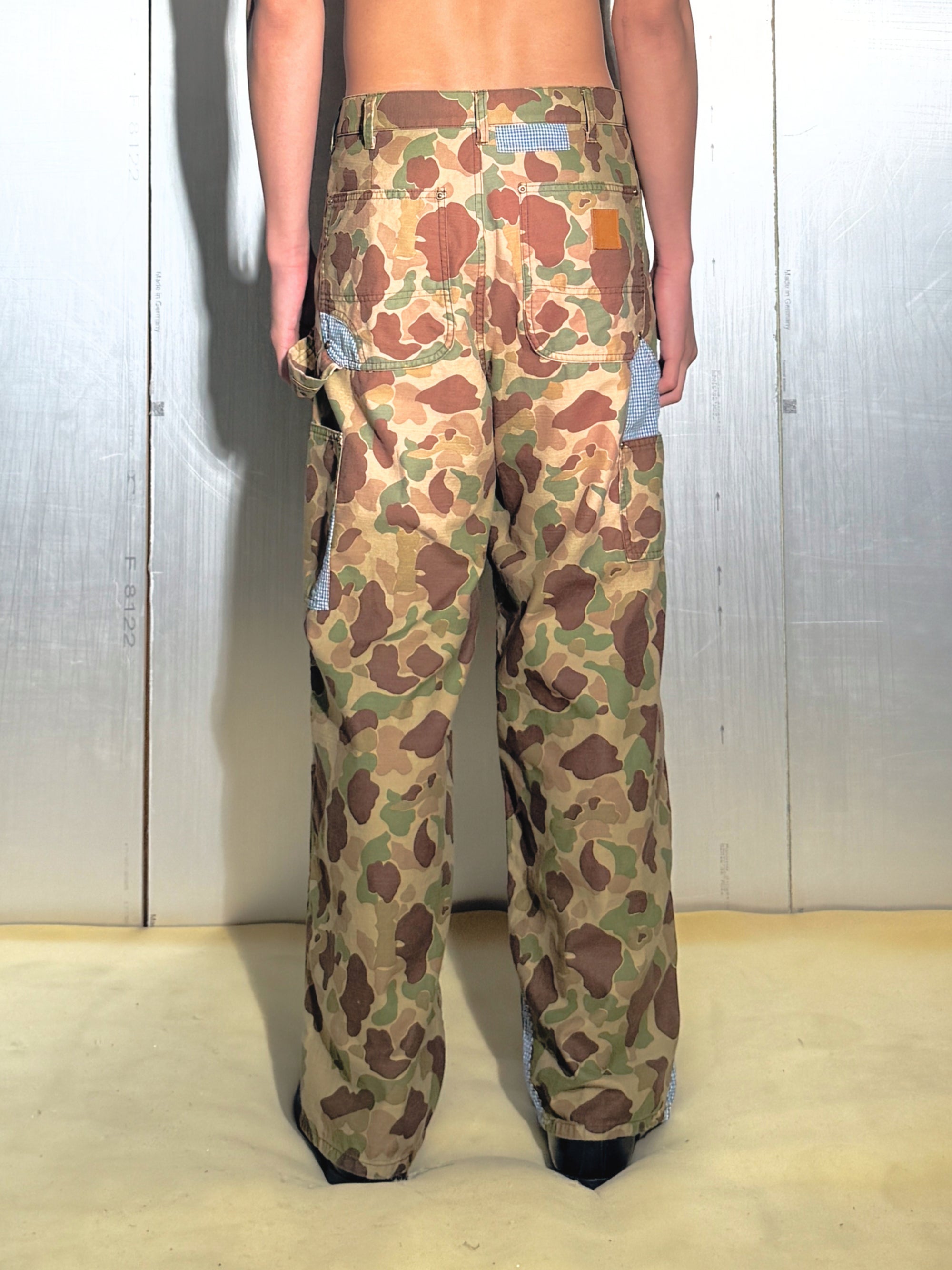Patchworked Camo Pants
