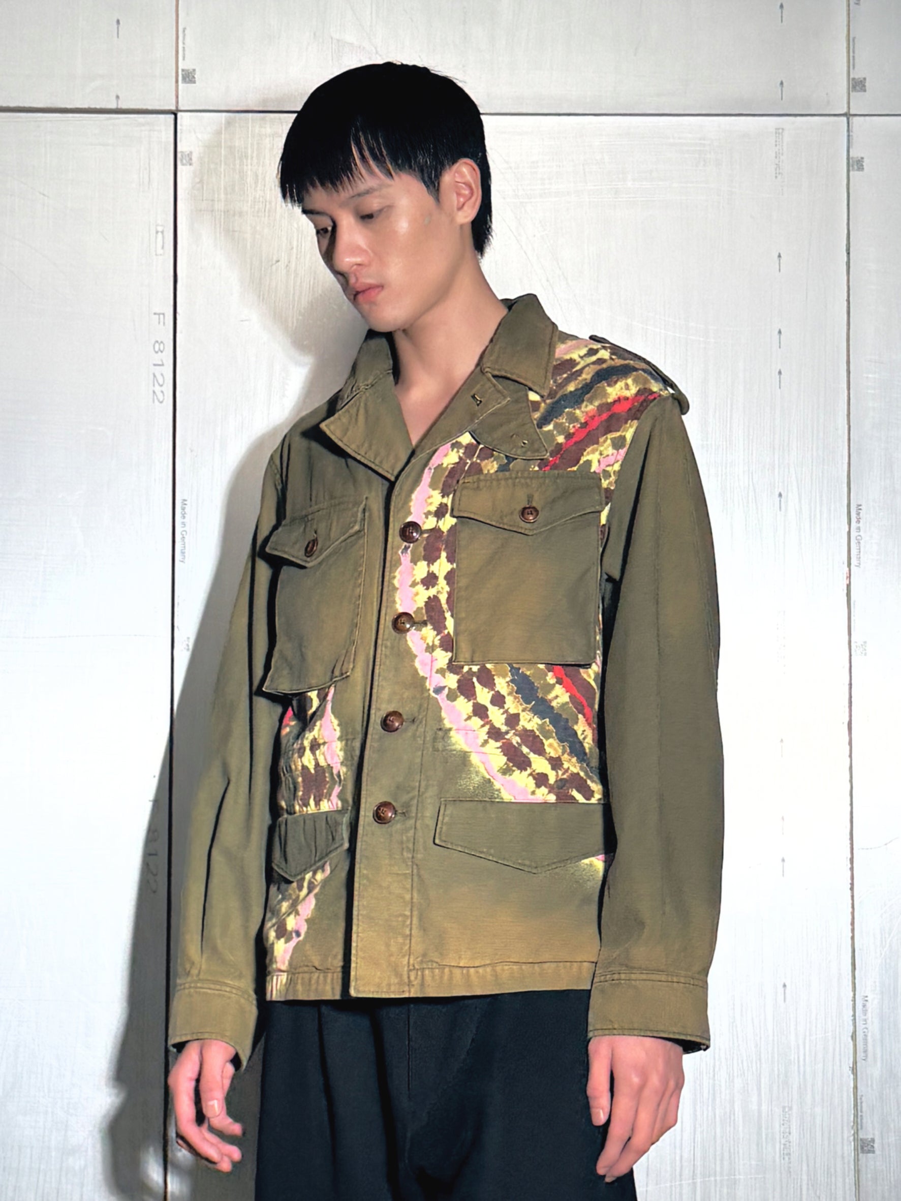 Tie-Dye Military Jacket