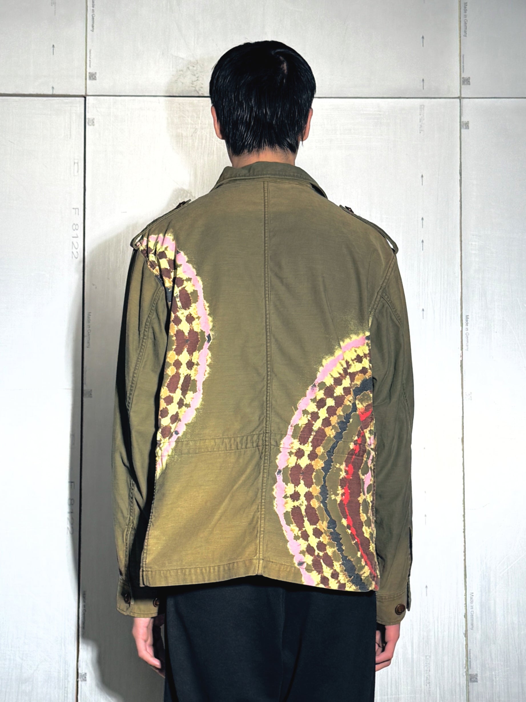 Tie-Dye Military Jacket