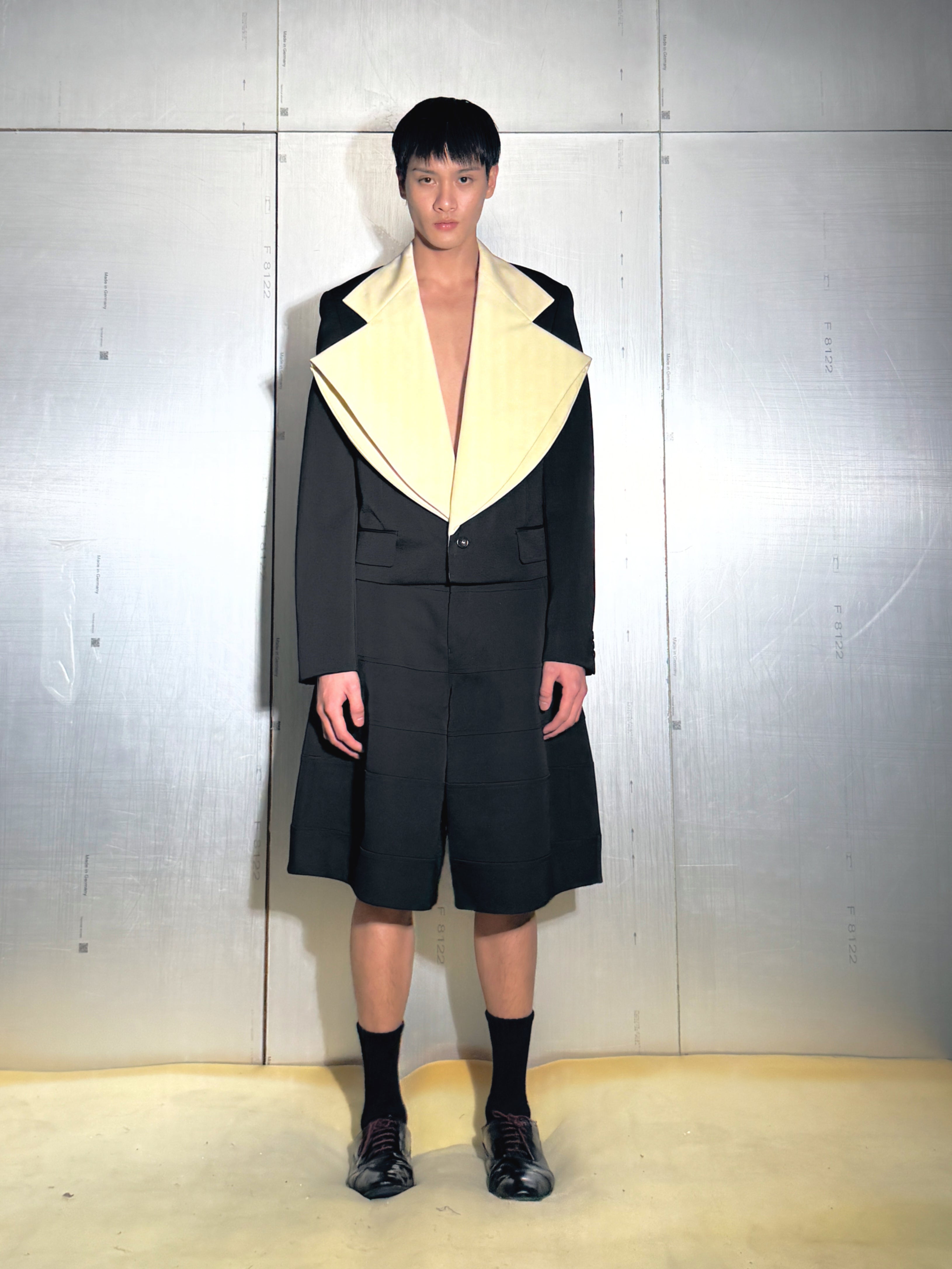 Comme des Garçons Homme Plus / Jacket Black X Natural - Road Sign