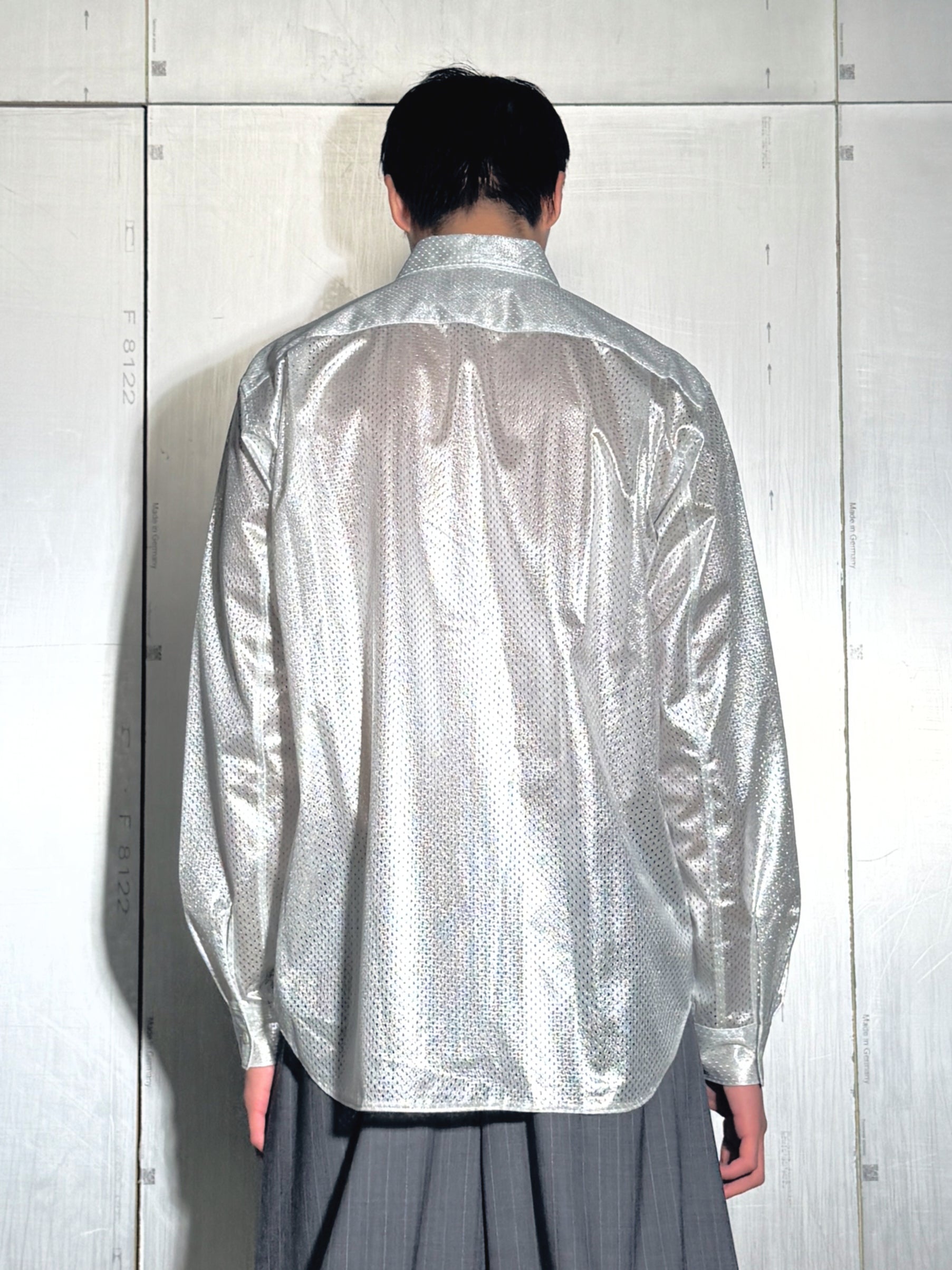 Perforated Metallic Shirt