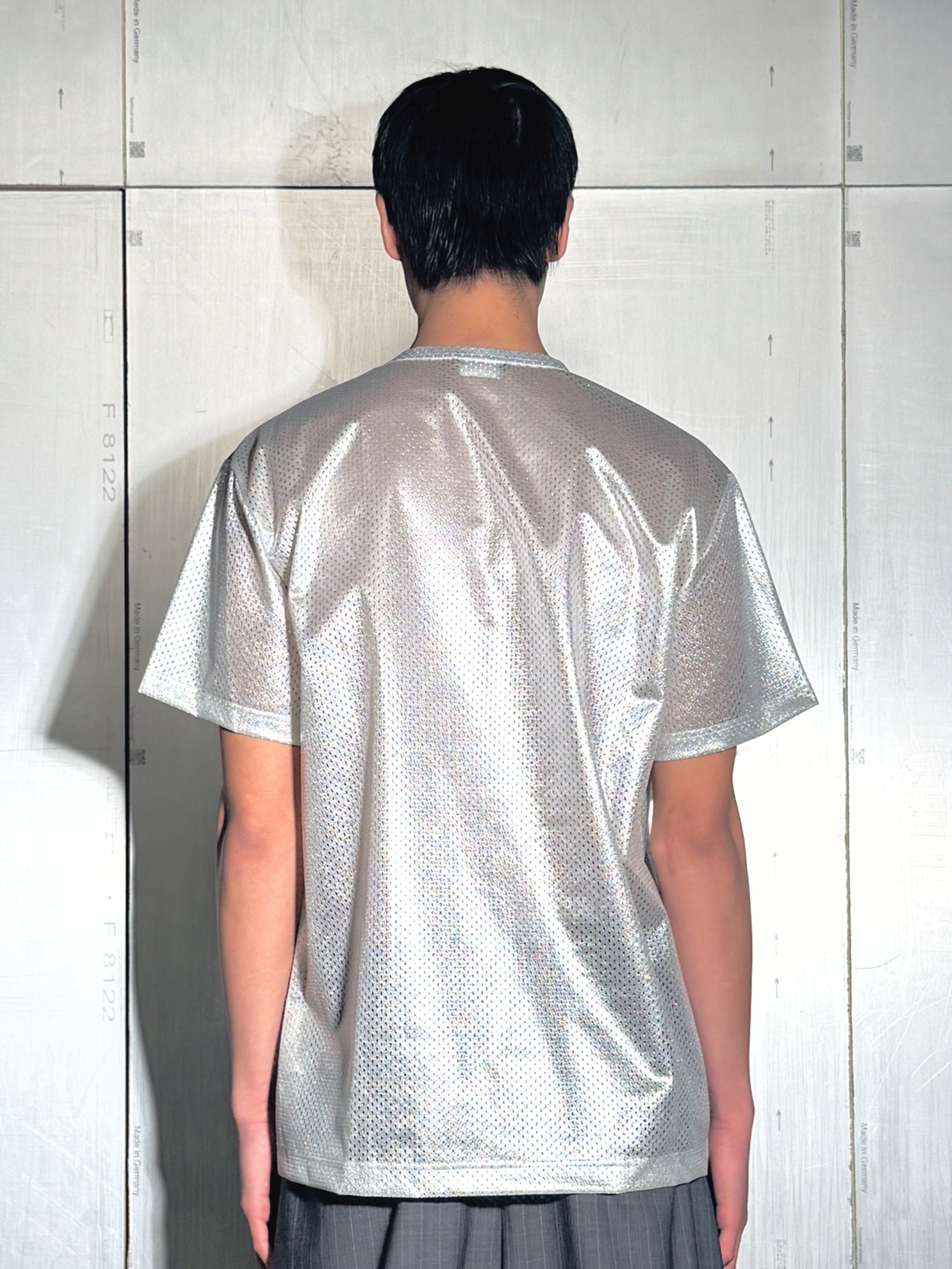 Perforated metallic T-Shirt