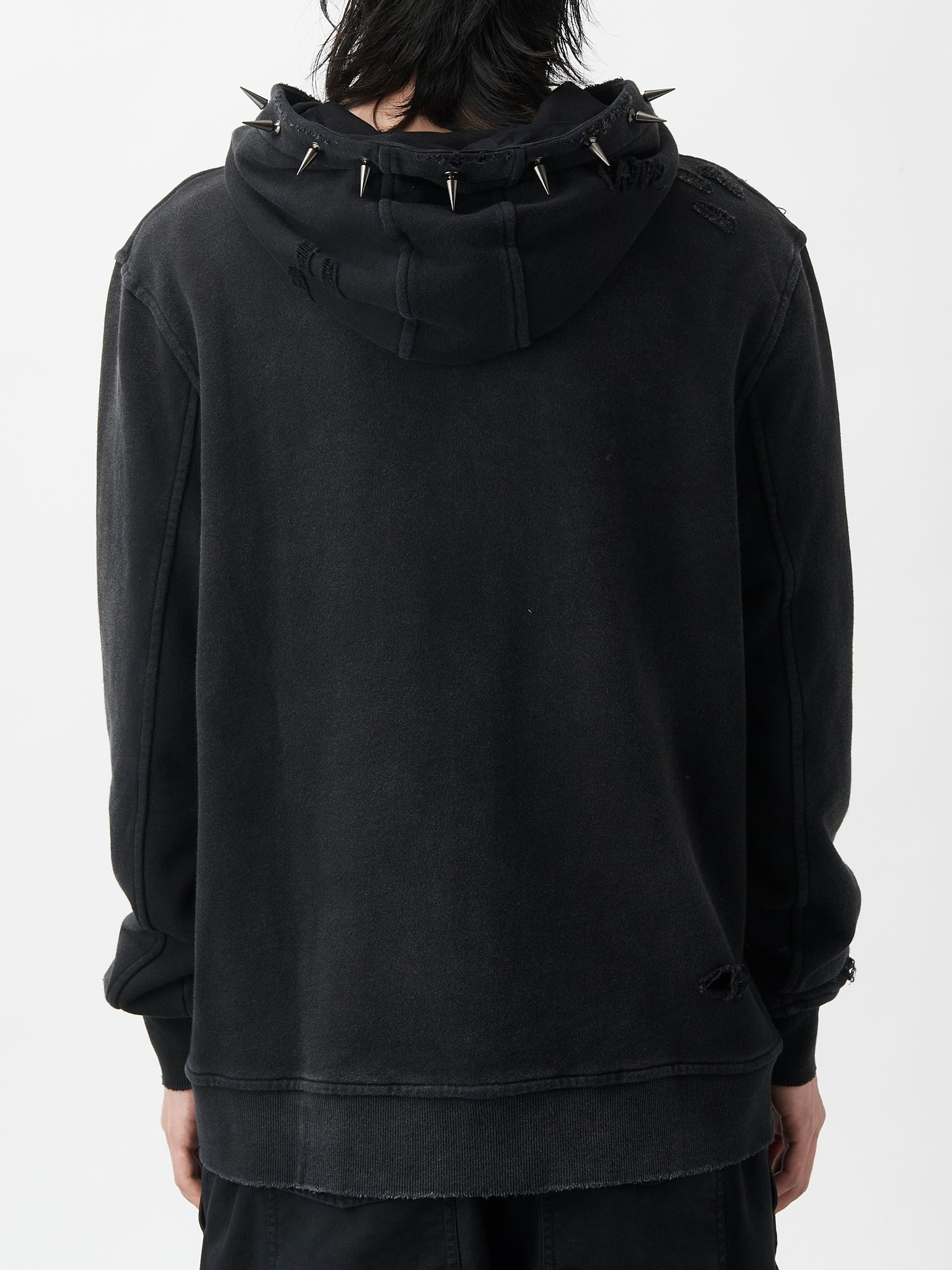 Hollow Hoodie With Spike