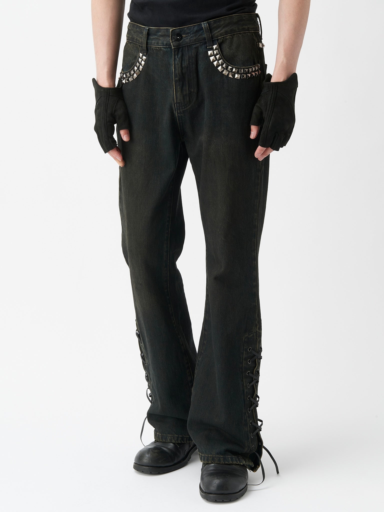 Side Lace Jeans
