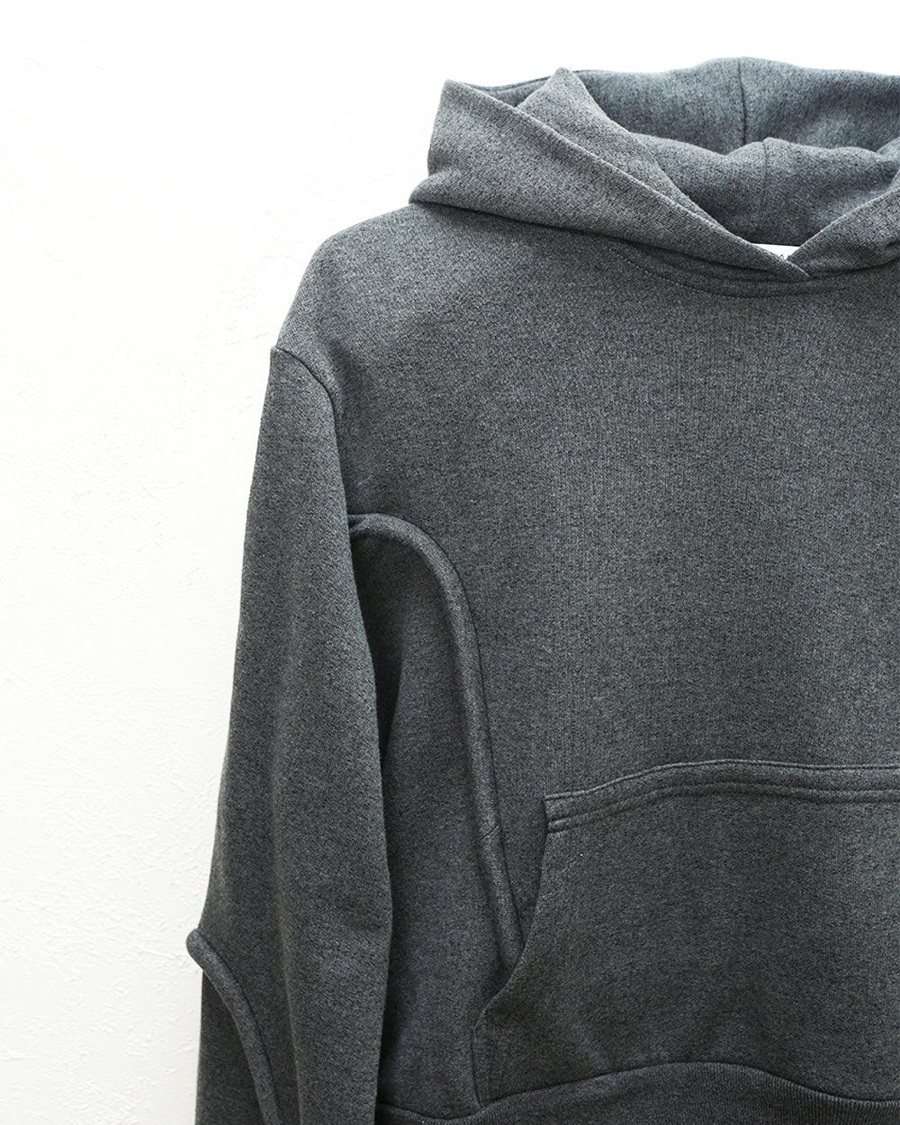 Gray Piping Hoodie
