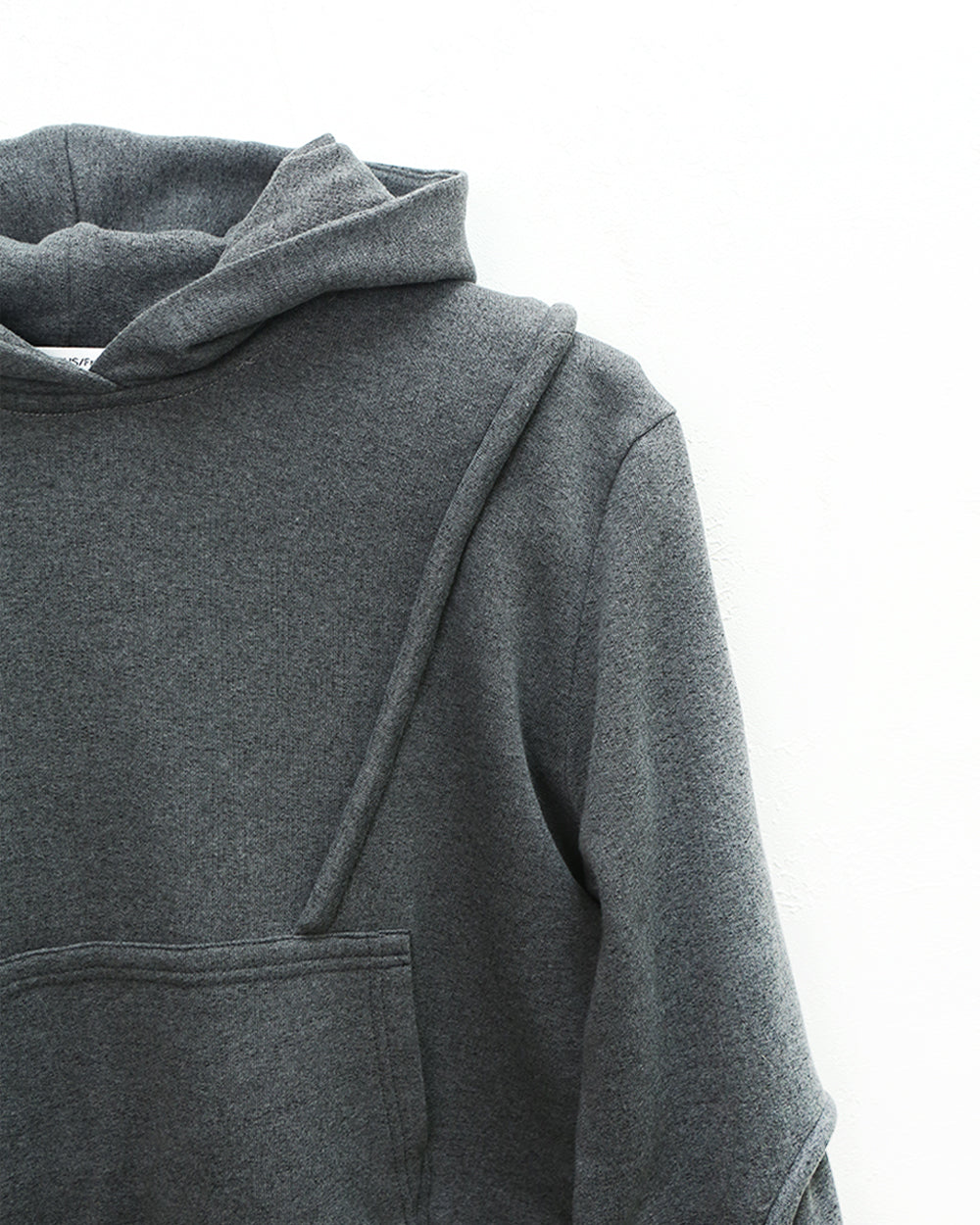 Gray Piping Hoodie