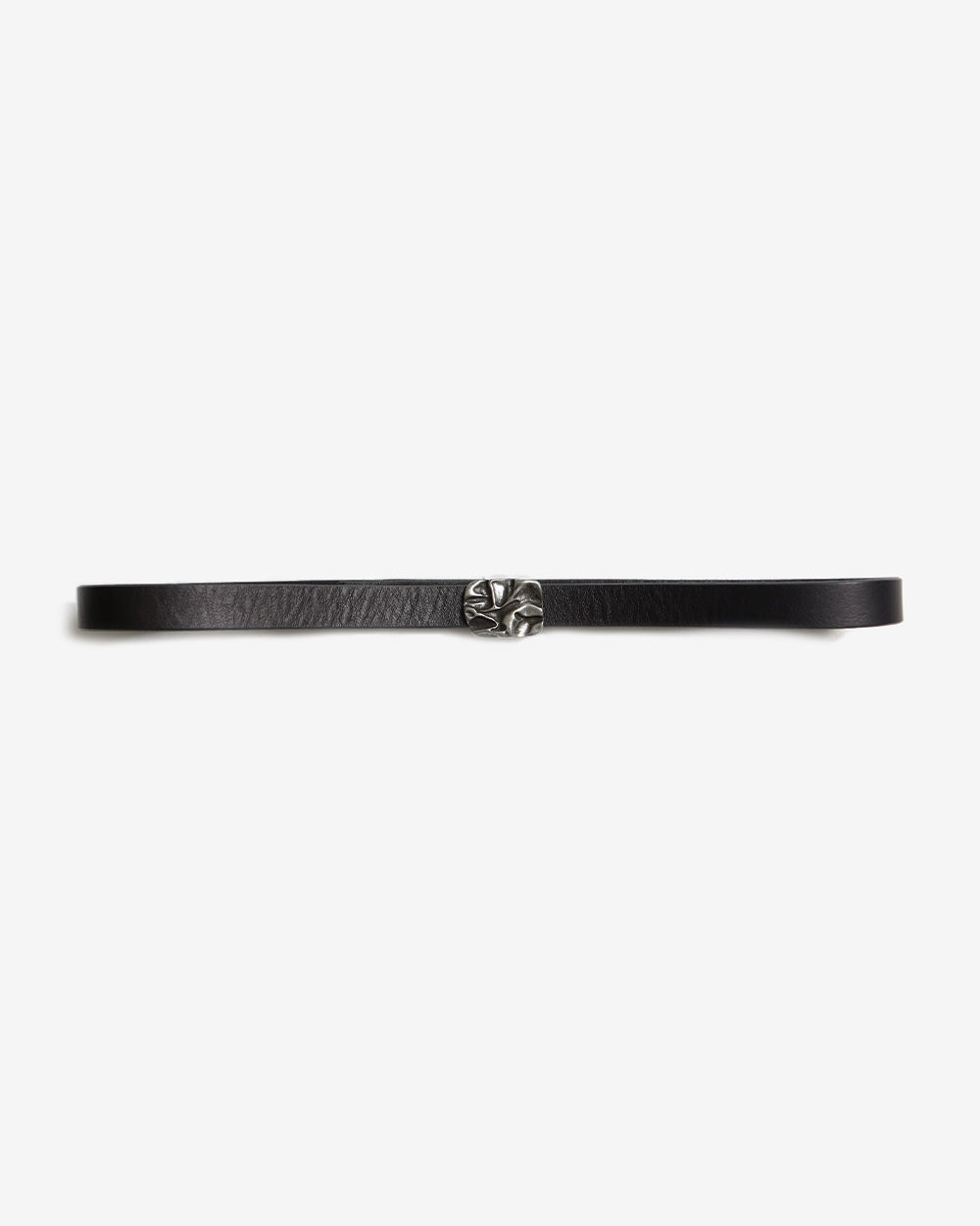 SERAPIS / Scrap Hull Leather Belt Black - Road Sign