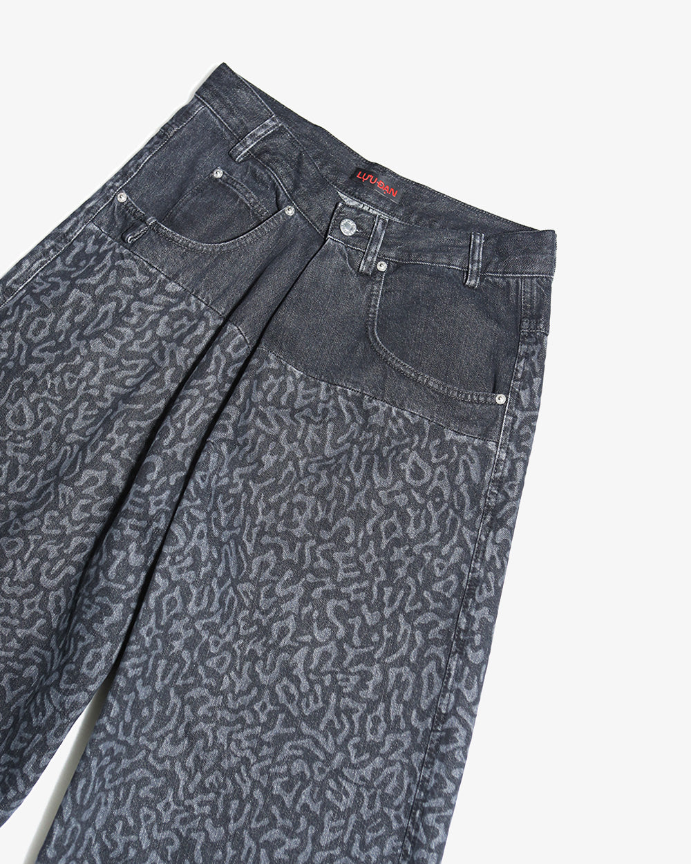 Panther Camo Pleated Front Jeans