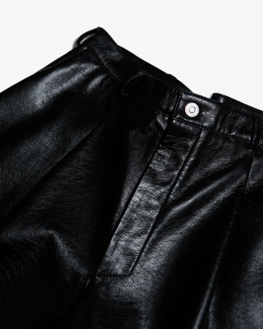 Faux Leather Boxy Shorts