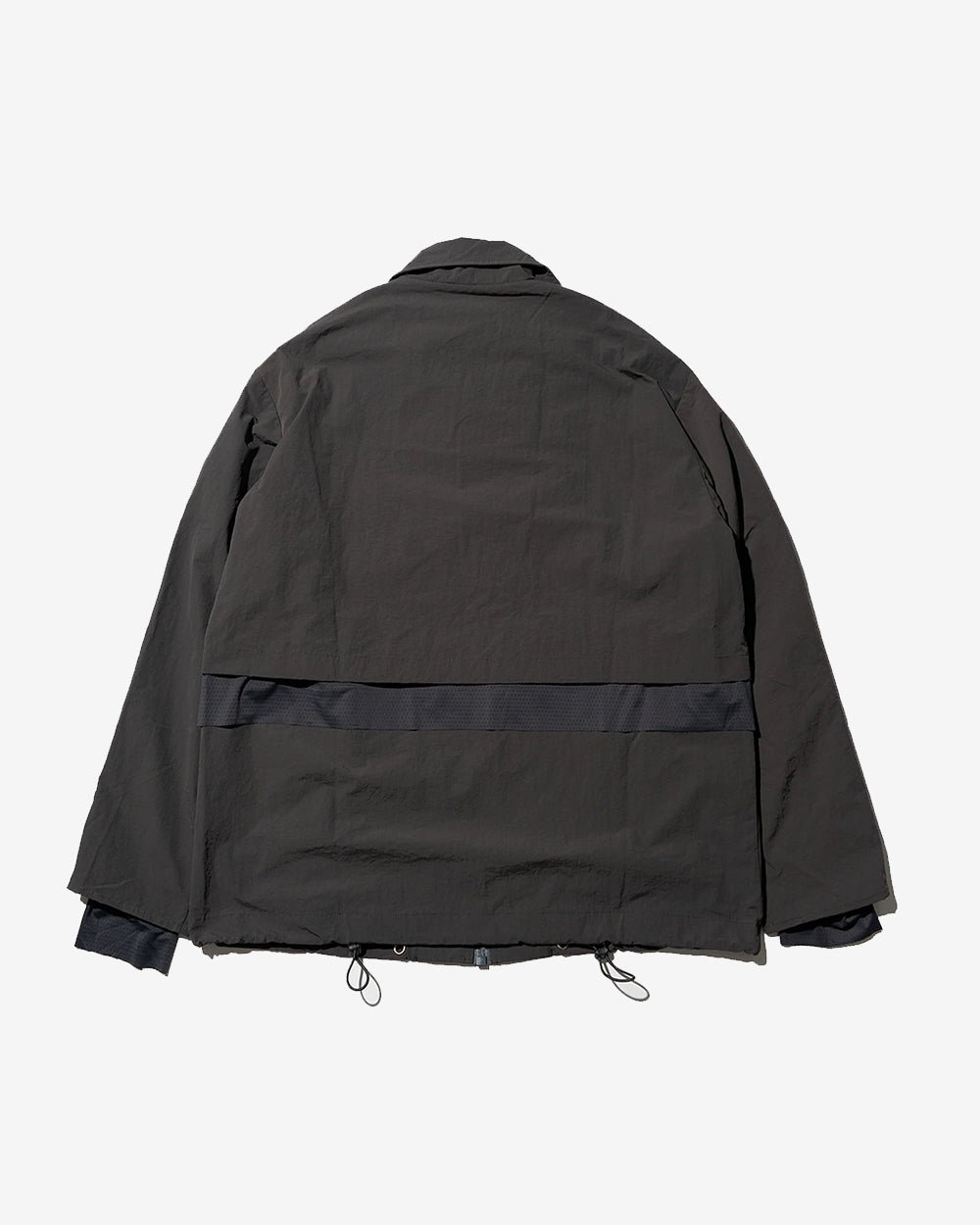 Triple Layer Spliced Jacket Black