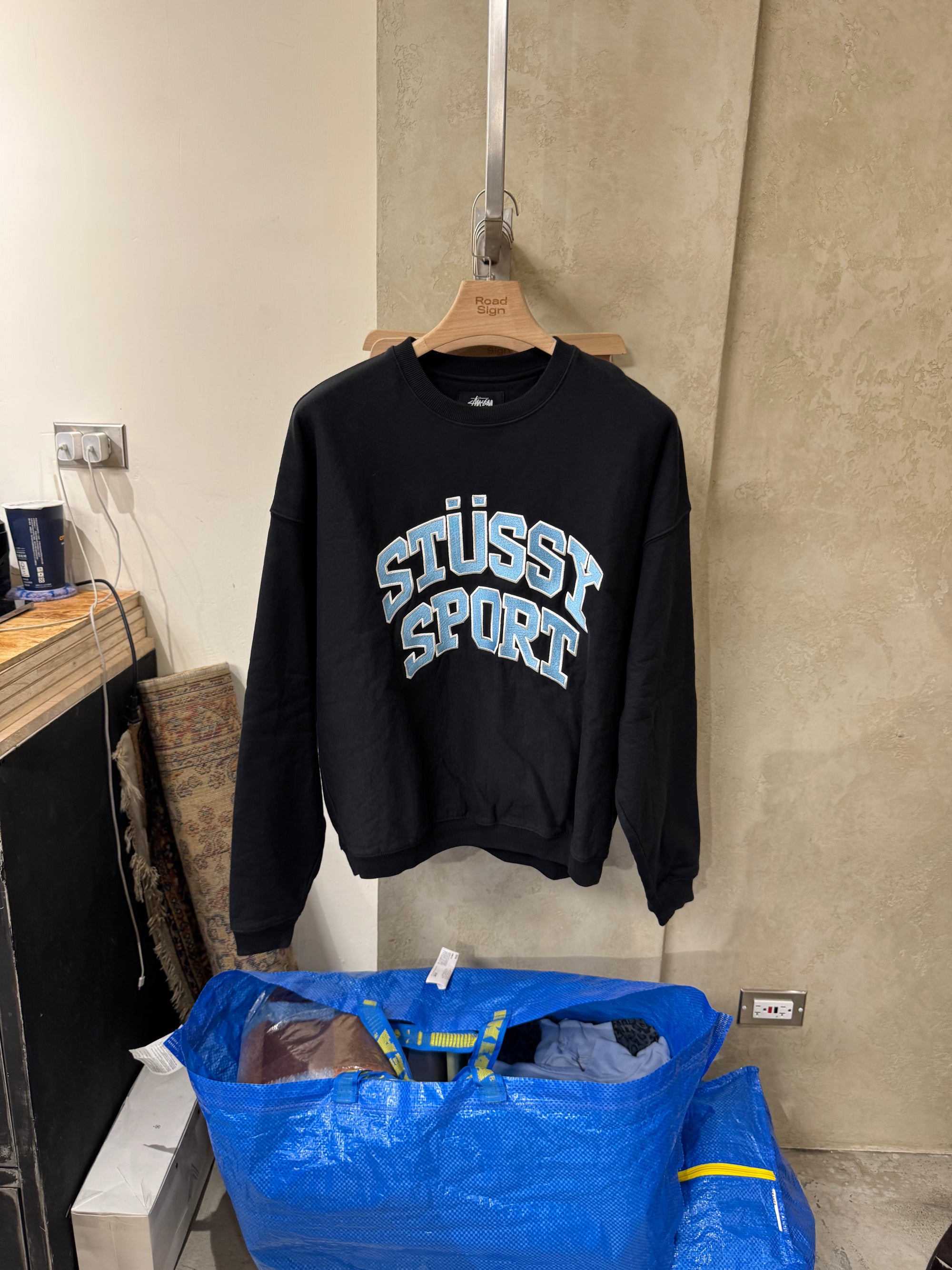 STUSSY Relaxed Oversize CREW Hoodie