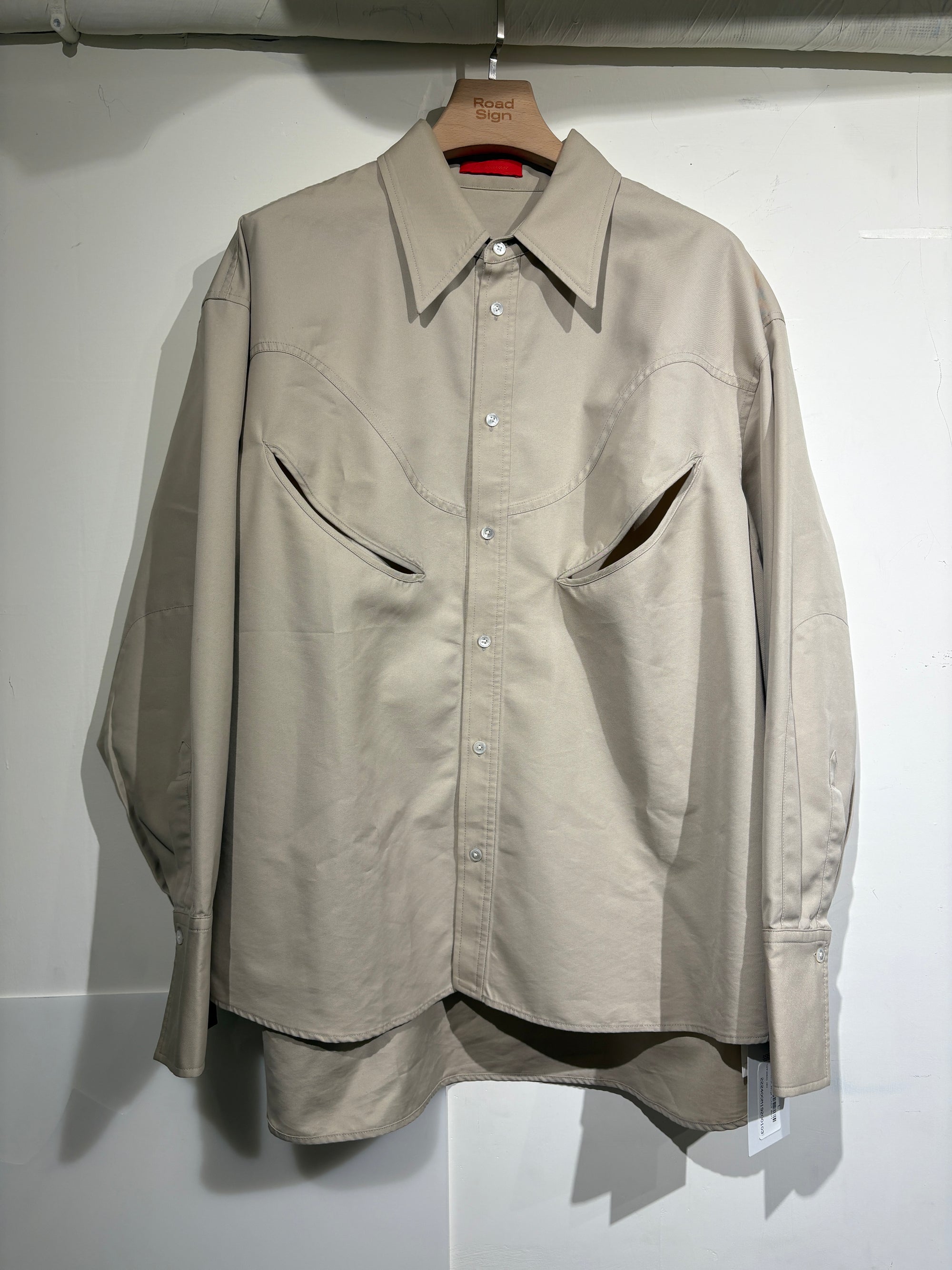 Commission Beige Cutout Shirt