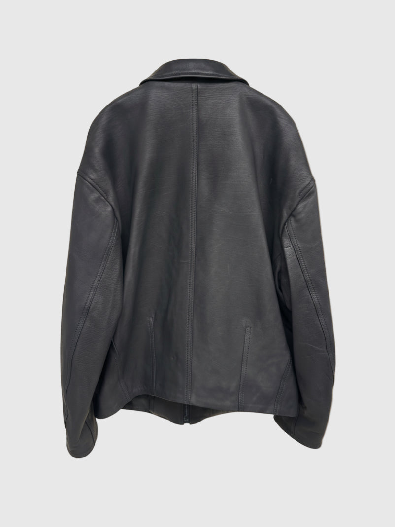 Leather Bud Blouson
