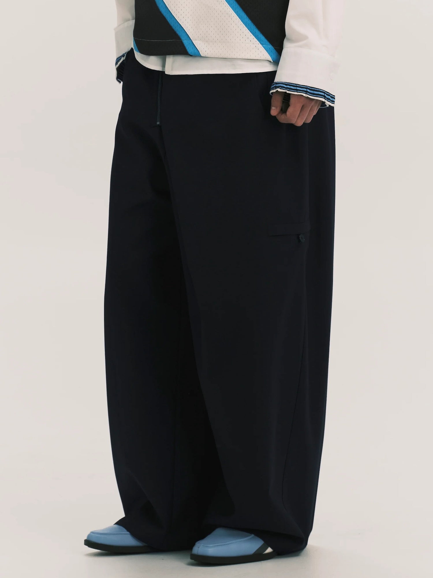 Lamar Zip Straight Trousers