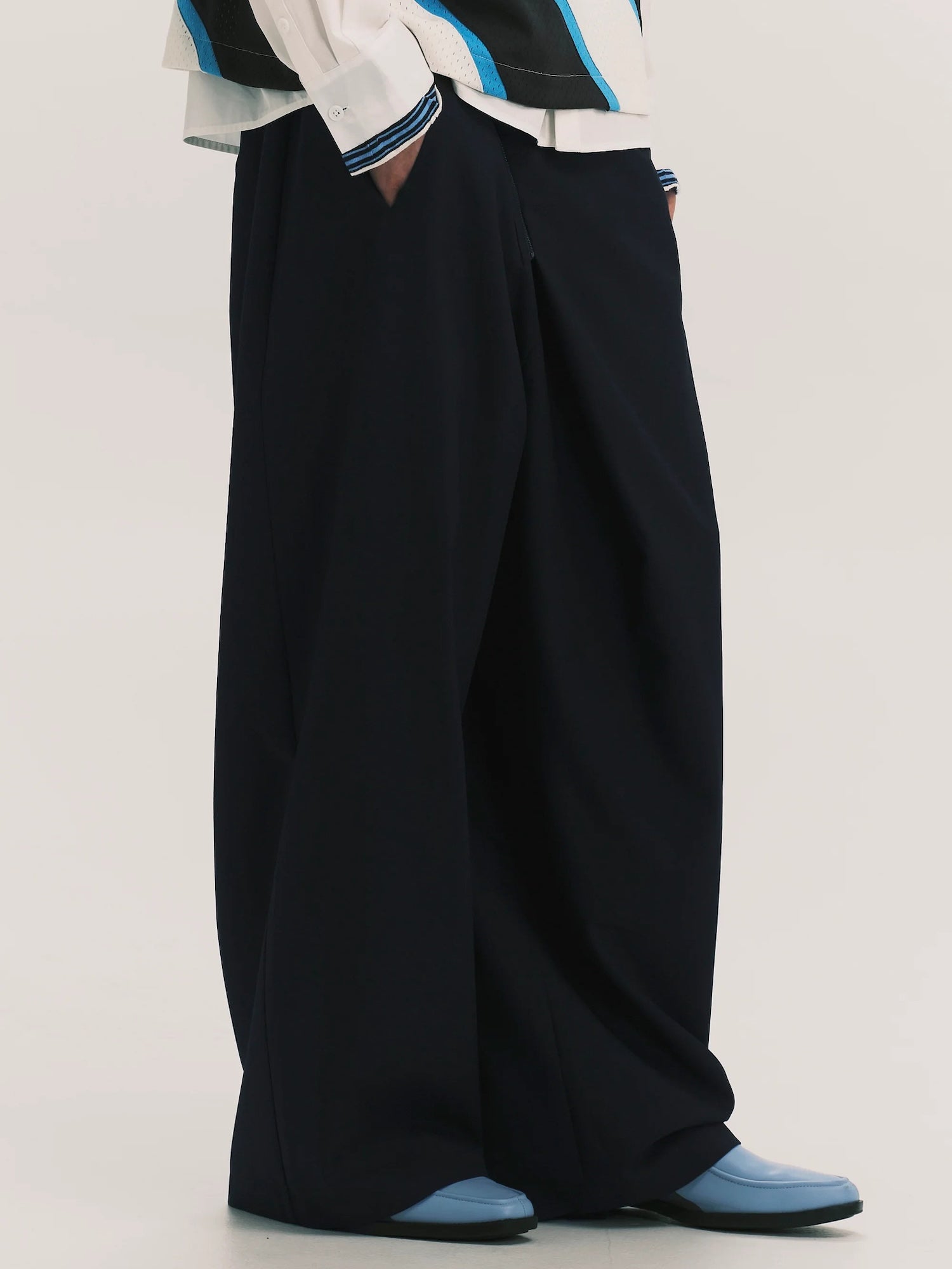 Lamar Zip Straight Trousers