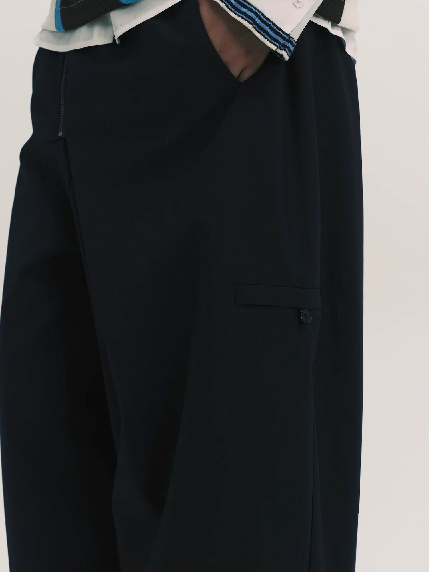 Lamar Zip Straight Trousers
