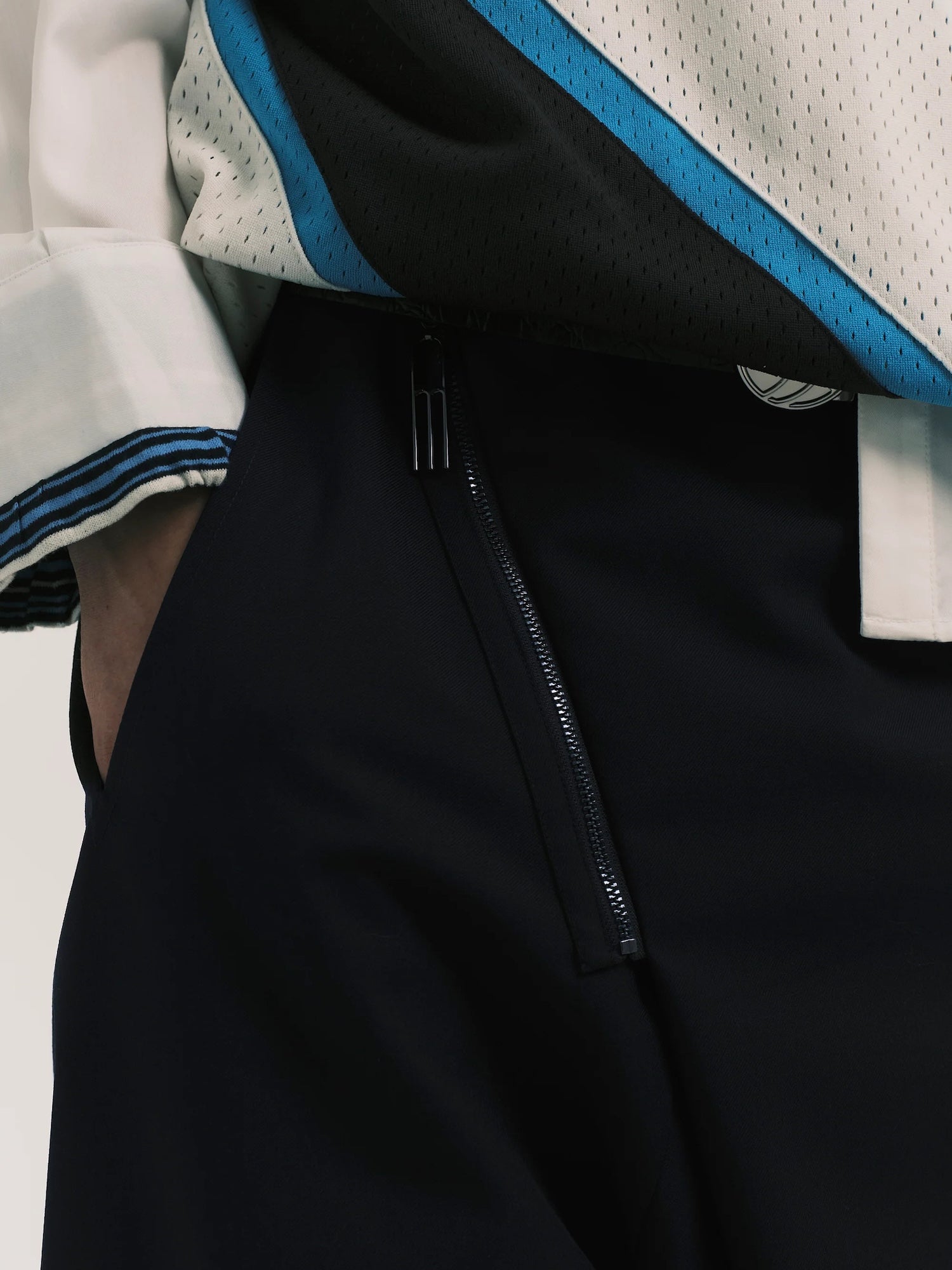 Lamar Zip Straight Trousers