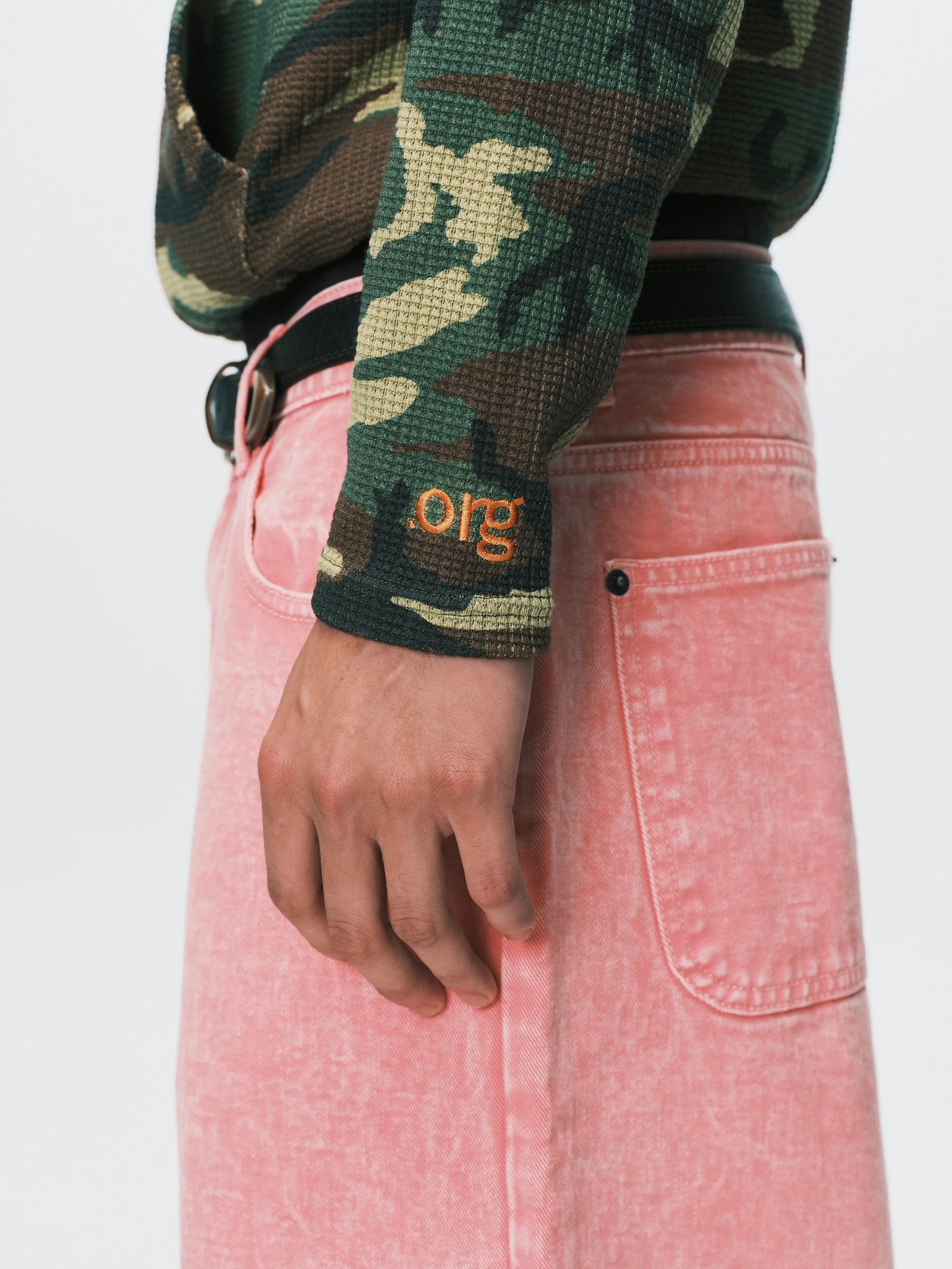 Slim Waffle Zip Hoodie