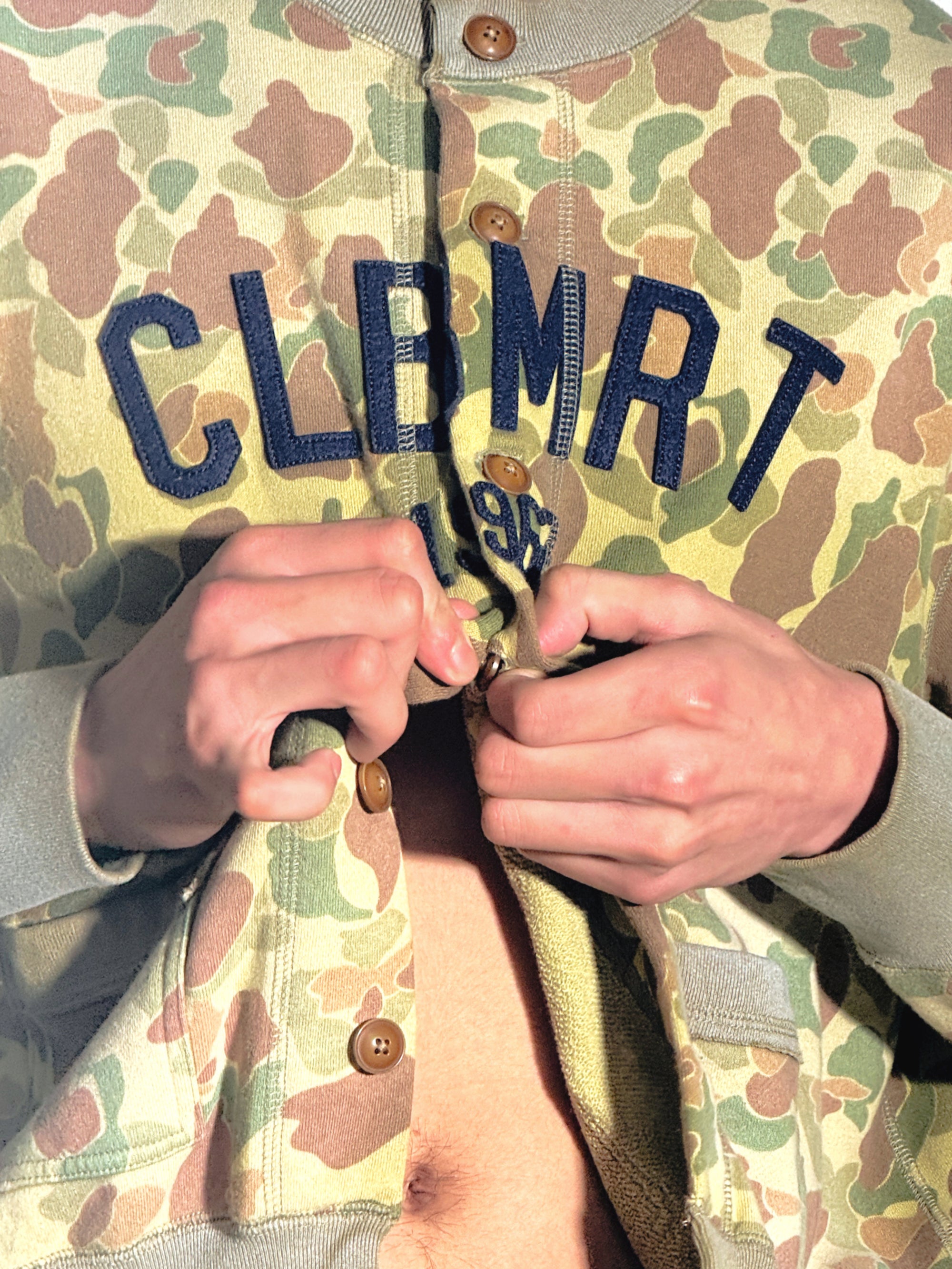 Camo Sweat Cardigan