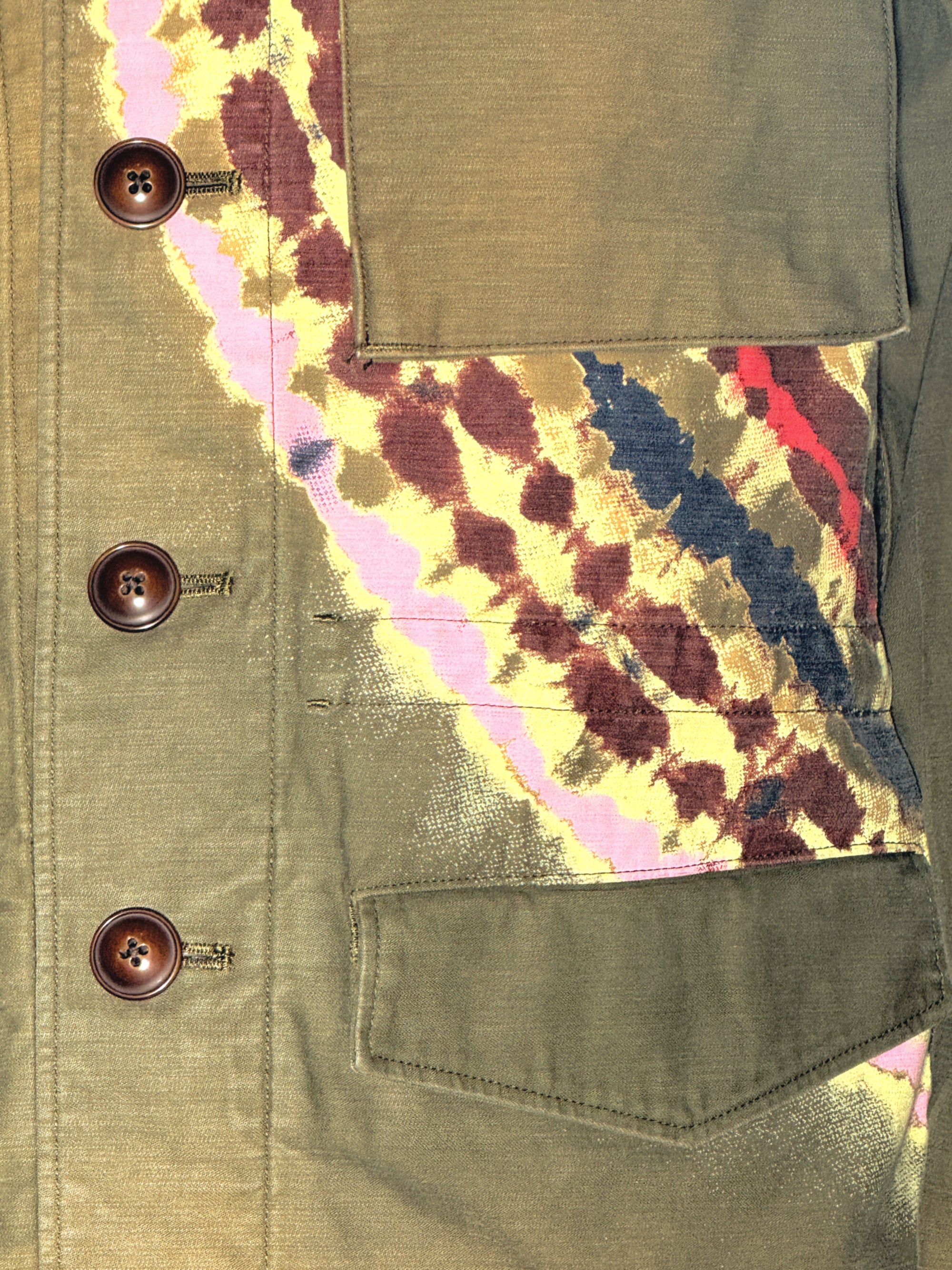 Tie-Dye Military Jacket