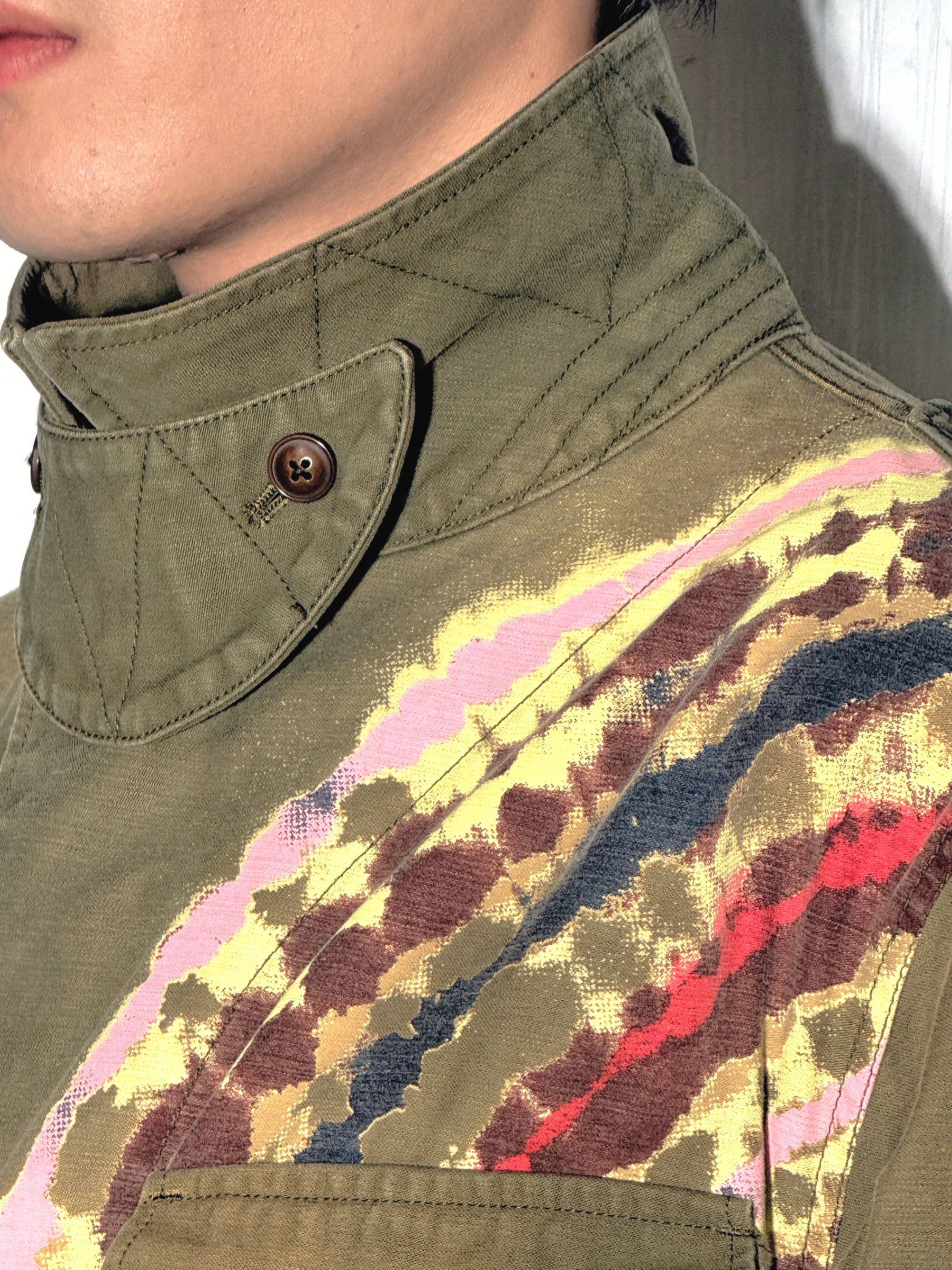 Tie-Dye Military Jacket