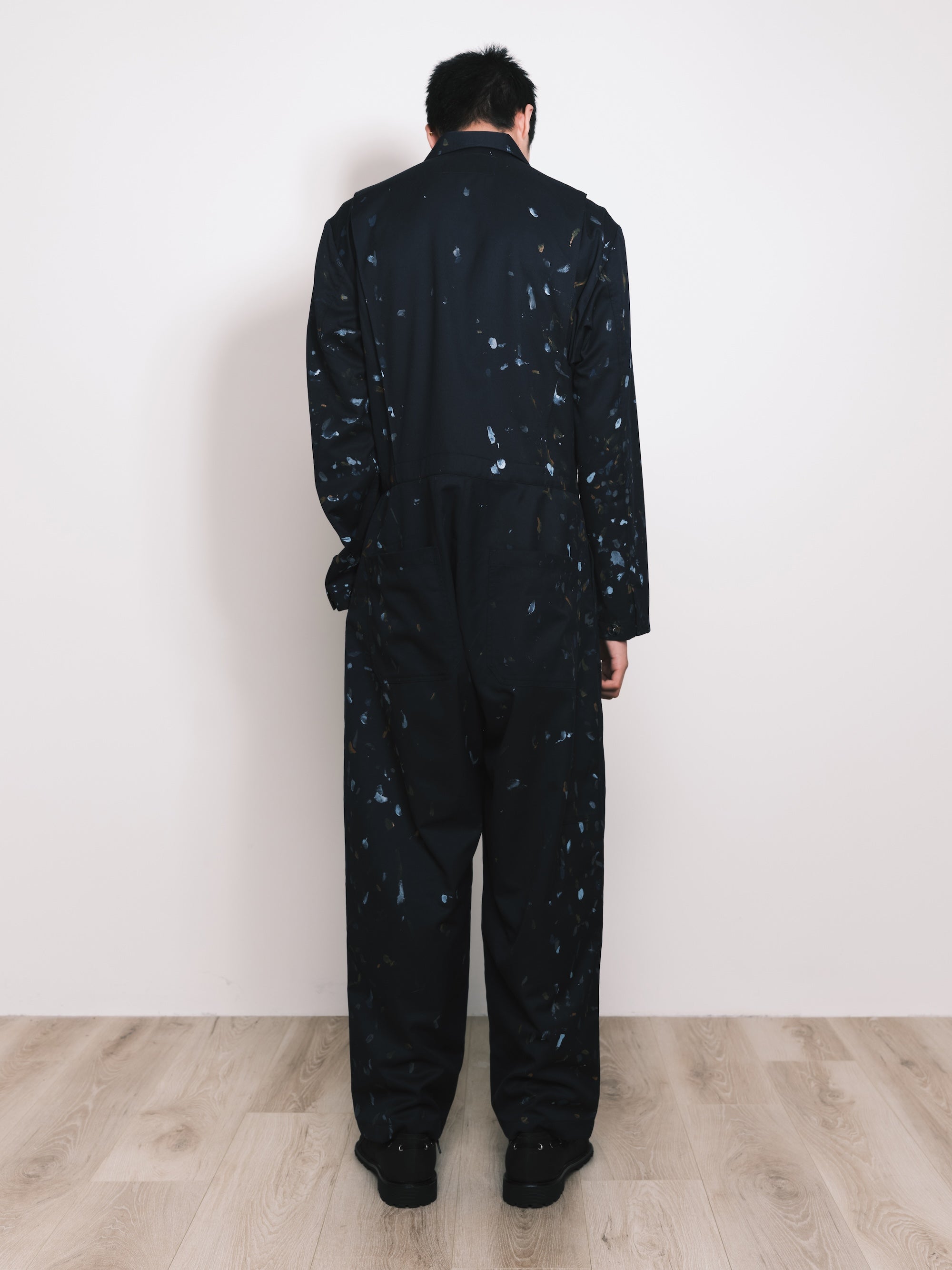 a machine ツナギ「MAGRITTE SUIT COVERALL」 A-MACHINE / Magritte Suit Coveralls Le sourire(Navy) - Road Sign