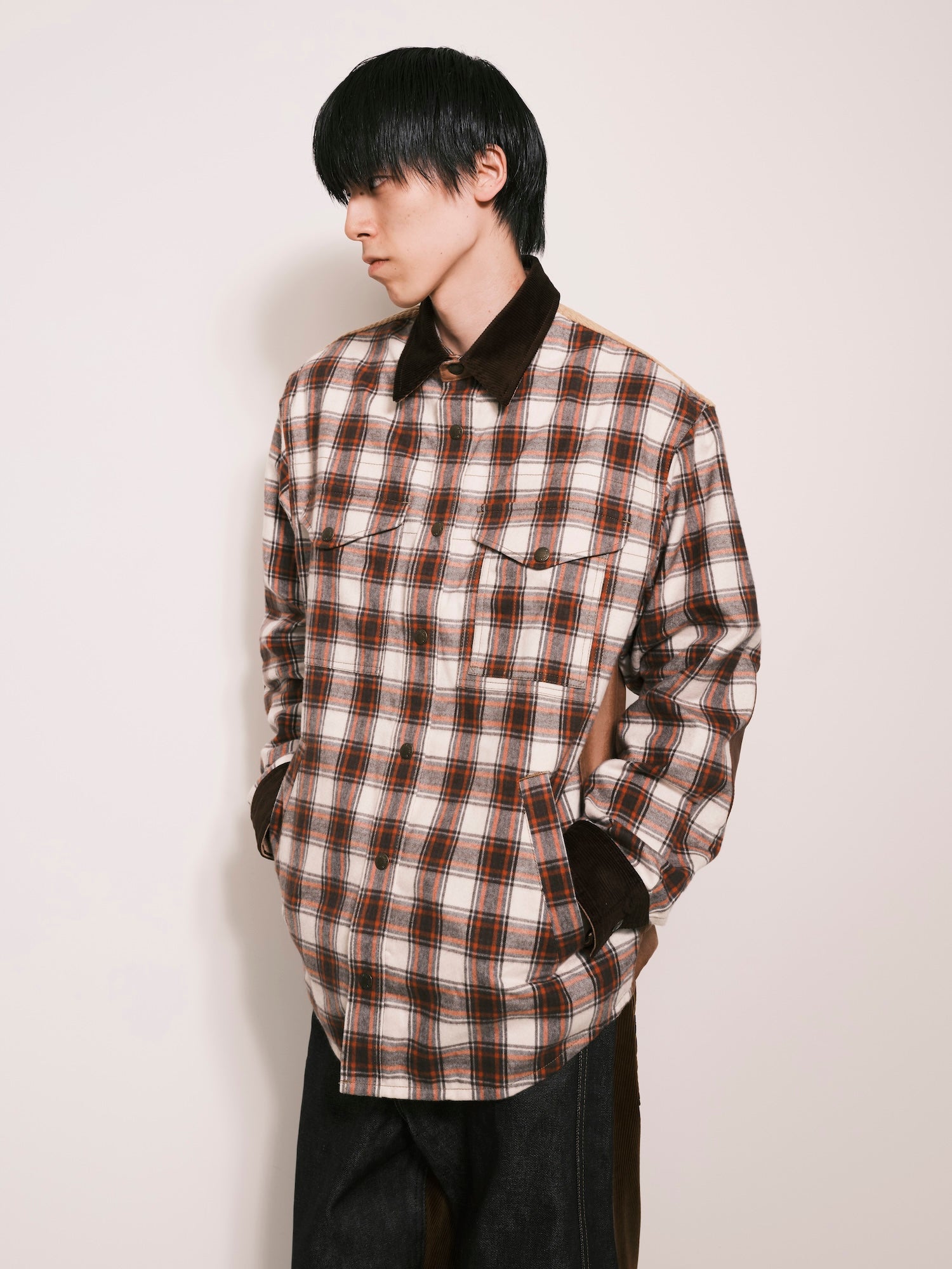 JUNYA WATANABE / Checked Heavyweight Shirt- Road Sign JUNYA WATANABE / Checked Heavyweight Shirt- Road Sign