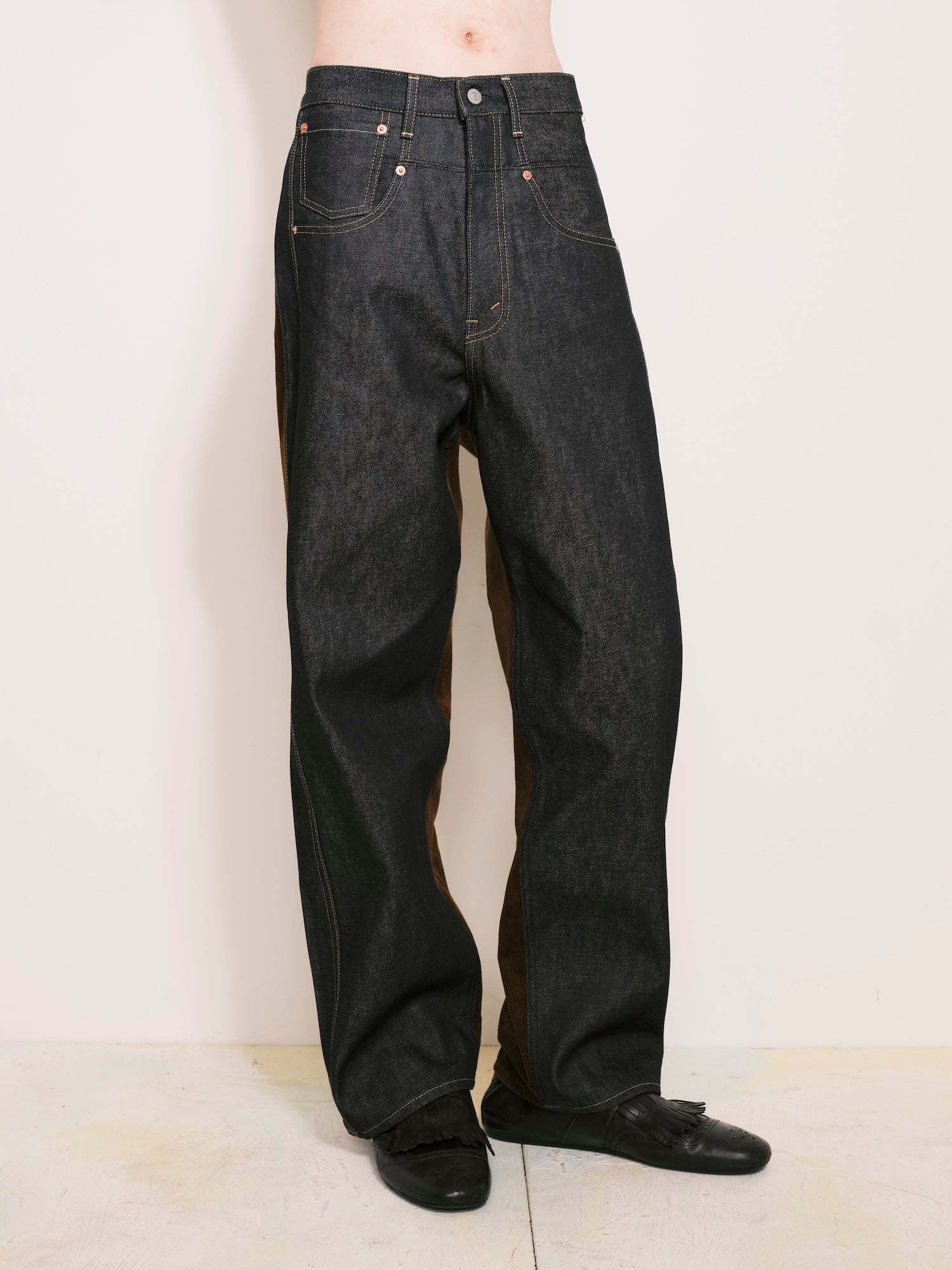 Corduroy Denim Pants
