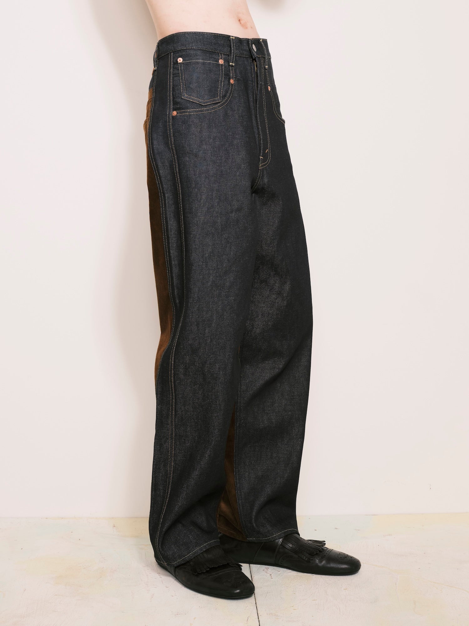 Corduroy Denim Pants