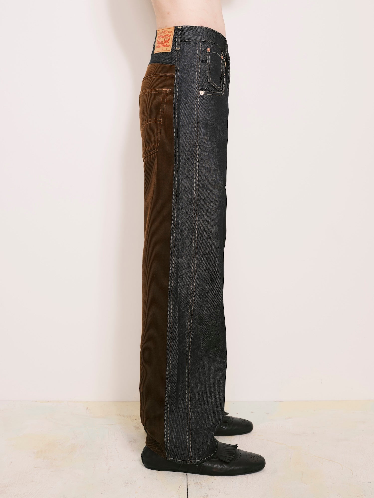Corduroy Denim Pants