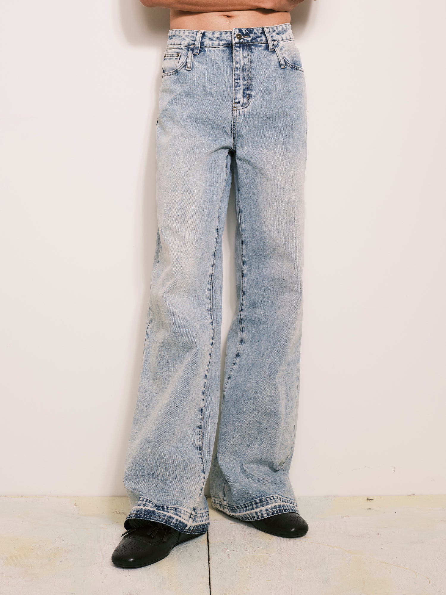 水洗牛仔褲