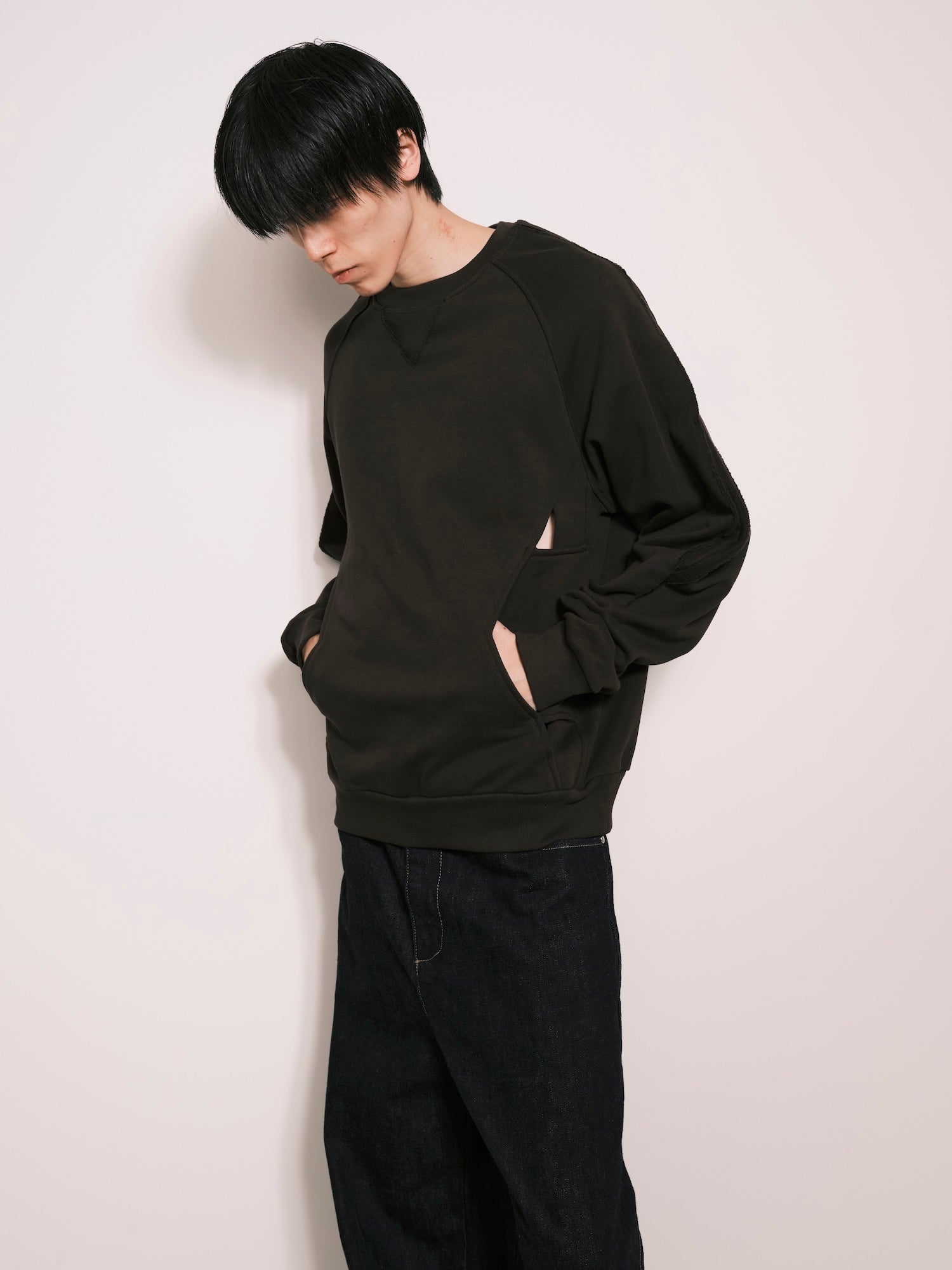 Deconstructed Tie In Sweater