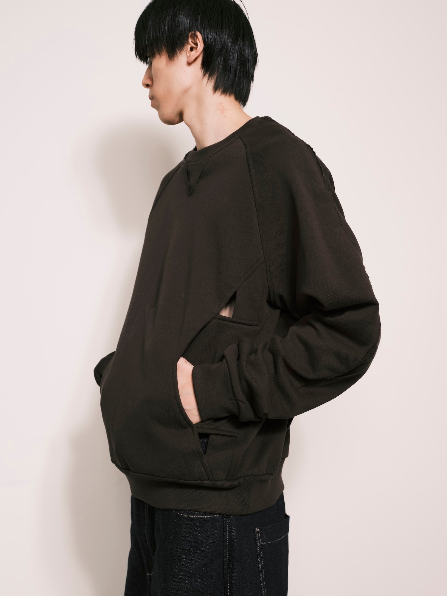 Deconstructed Tie In Sweater