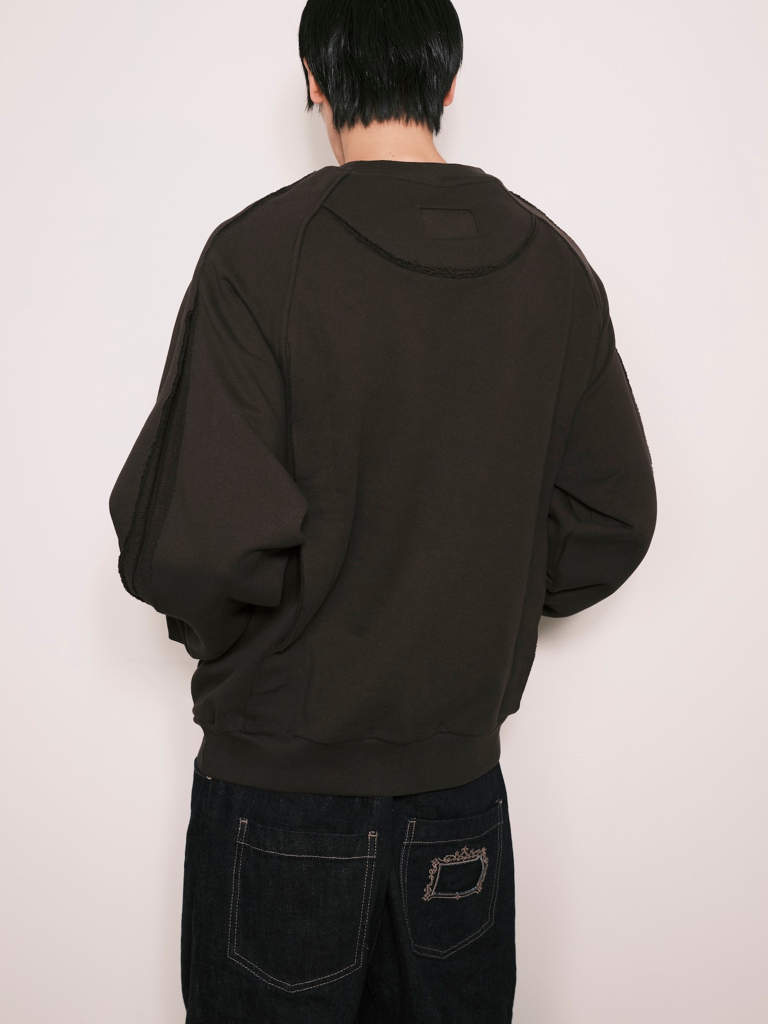 Deconstructed Tie In Sweater