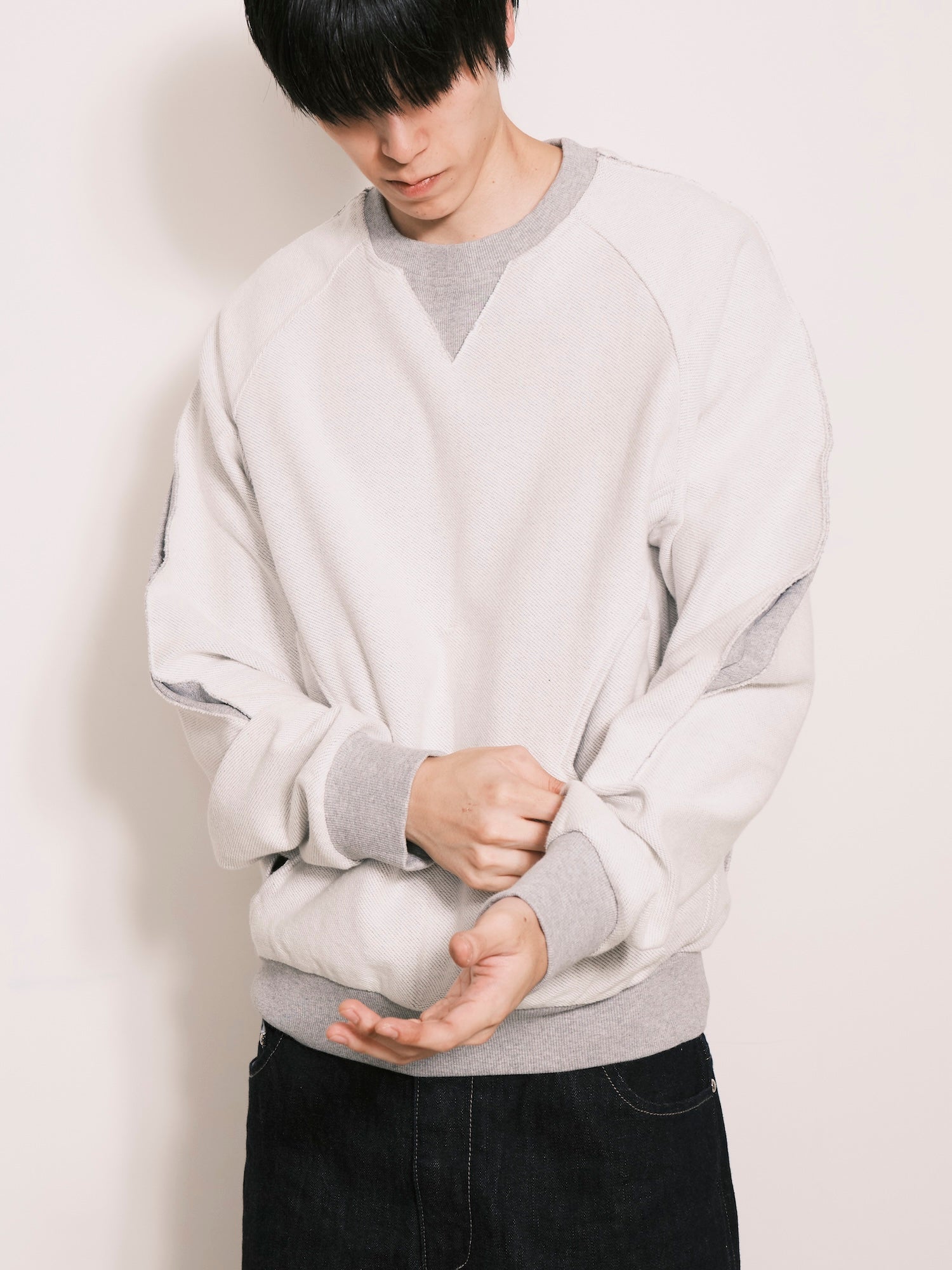 Deconstructed Tie In Sweater