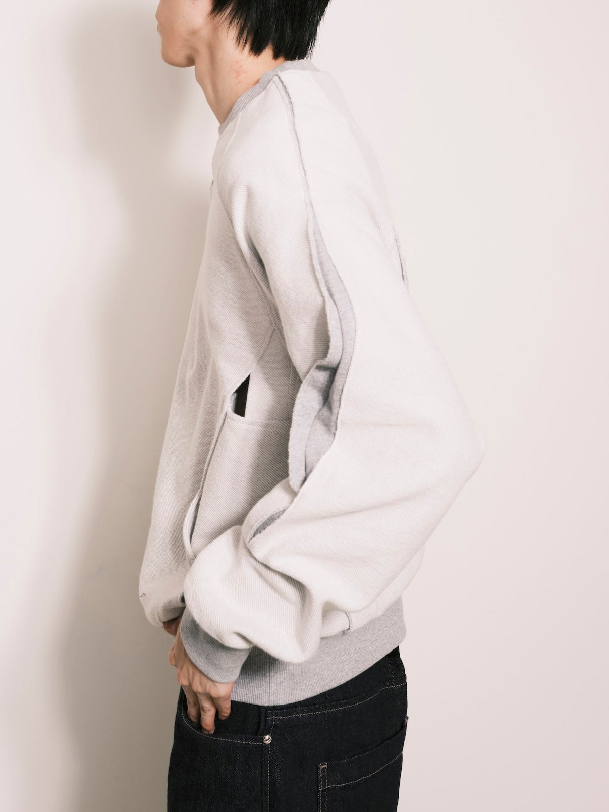 Deconstructed Tie In Sweater