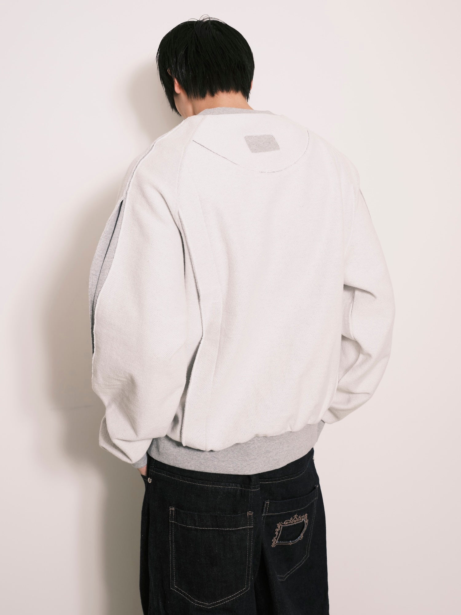 Deconstructed Tie In Sweater