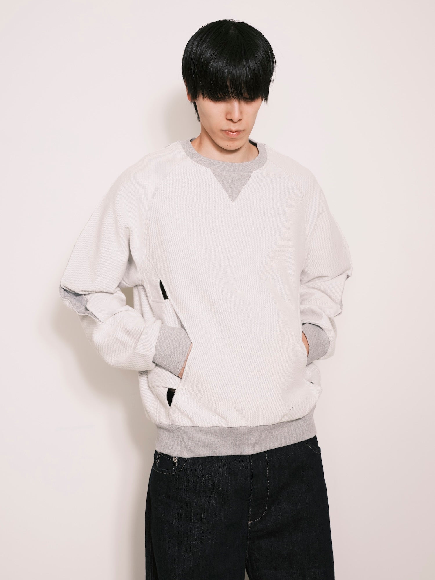 Deconstructed Tie In Sweater