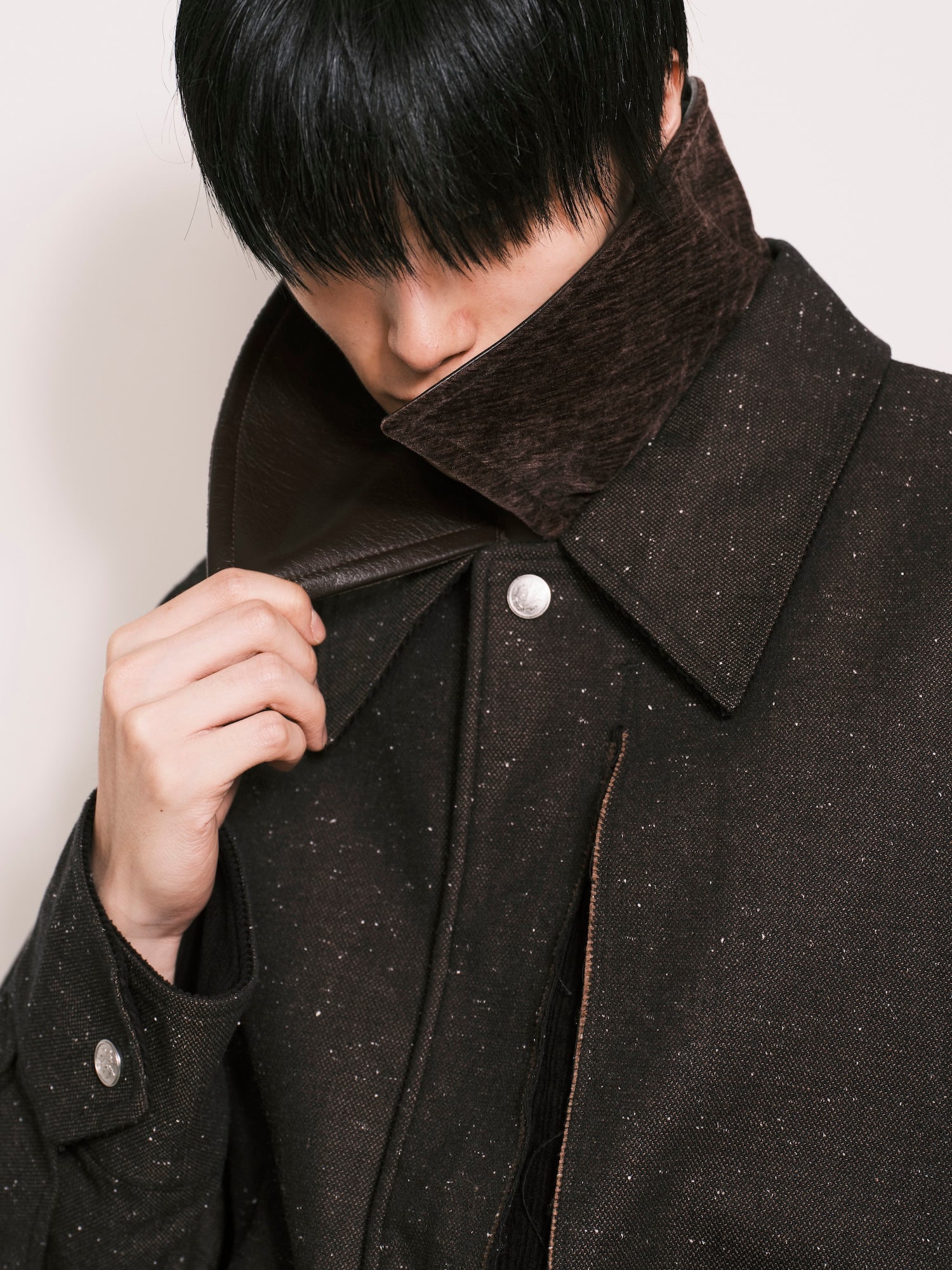 NULLUS / PEELED OFF JACKET Brown - Road Sign