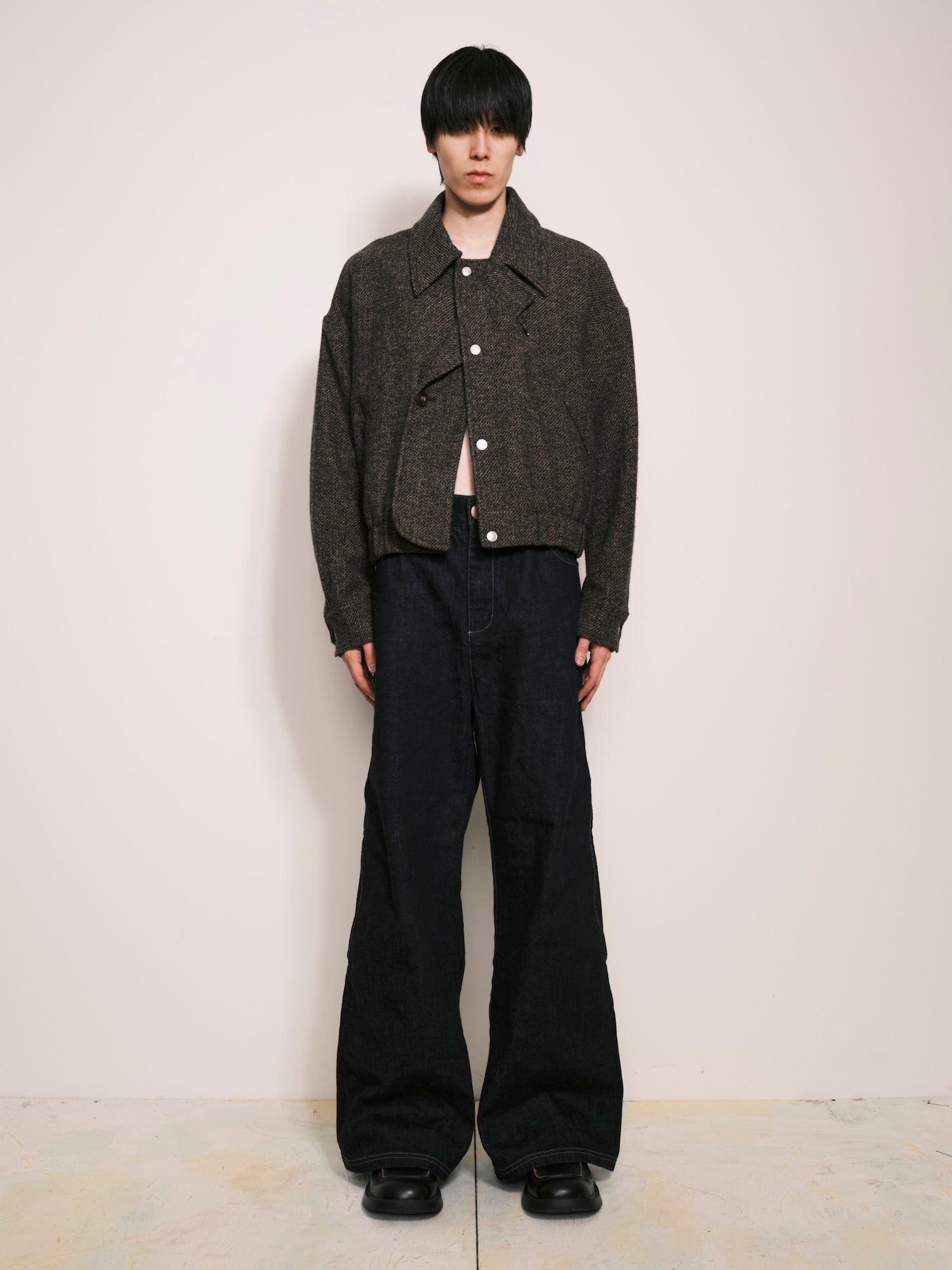 Deconstructed Slit & Peel Pocket Jacket