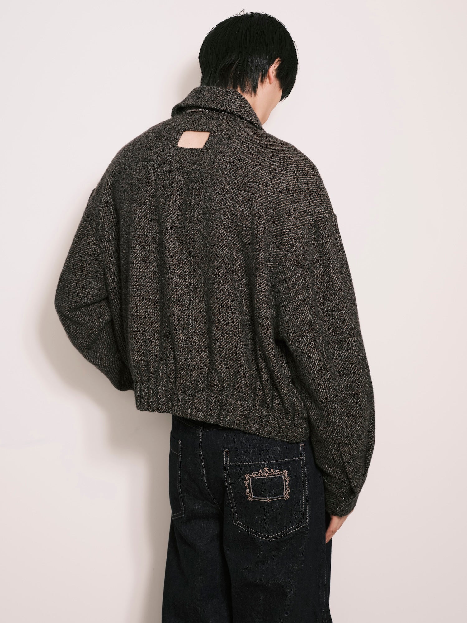 Deconstructed Slit & Peel Pocket Jacket